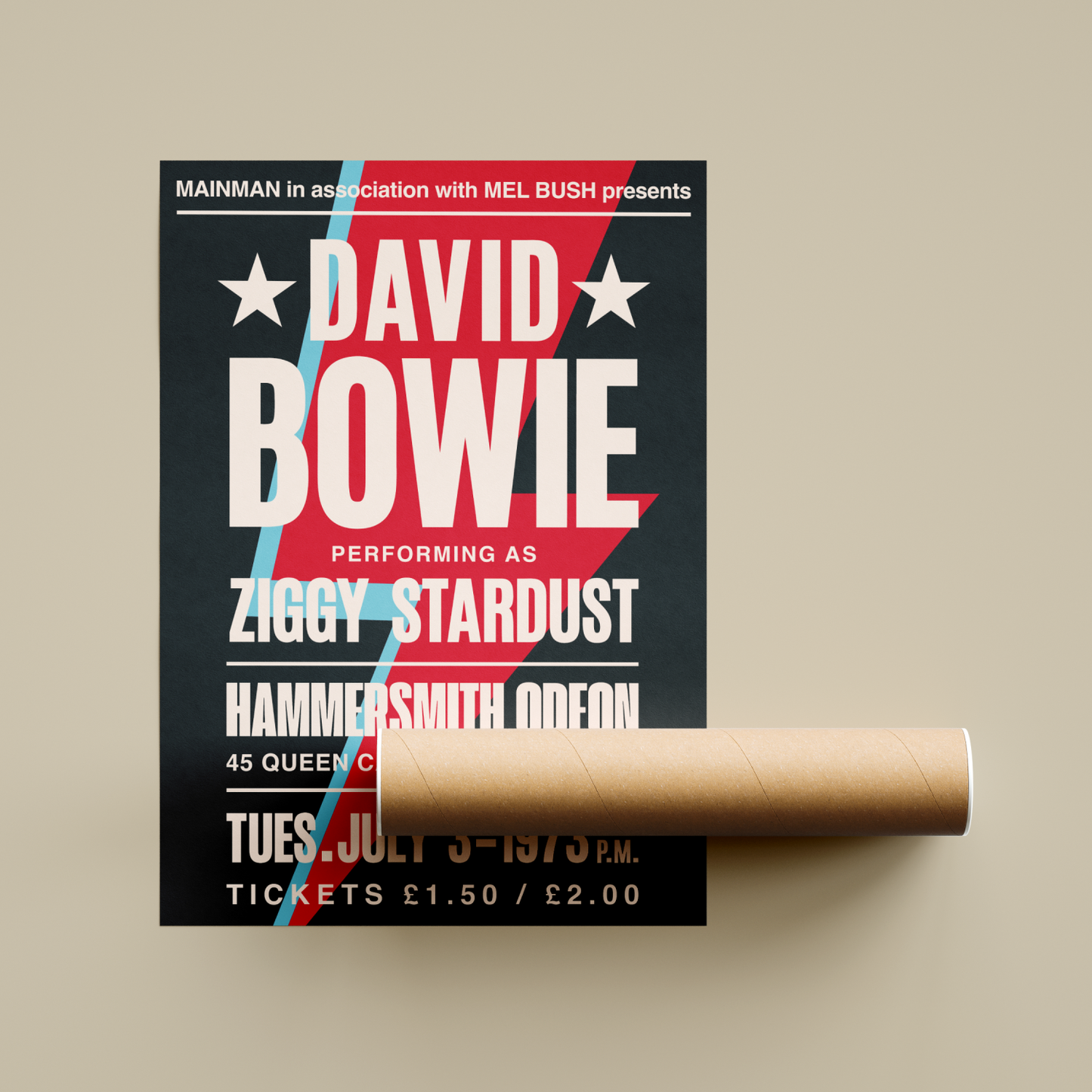 David Bowie Tour Poster