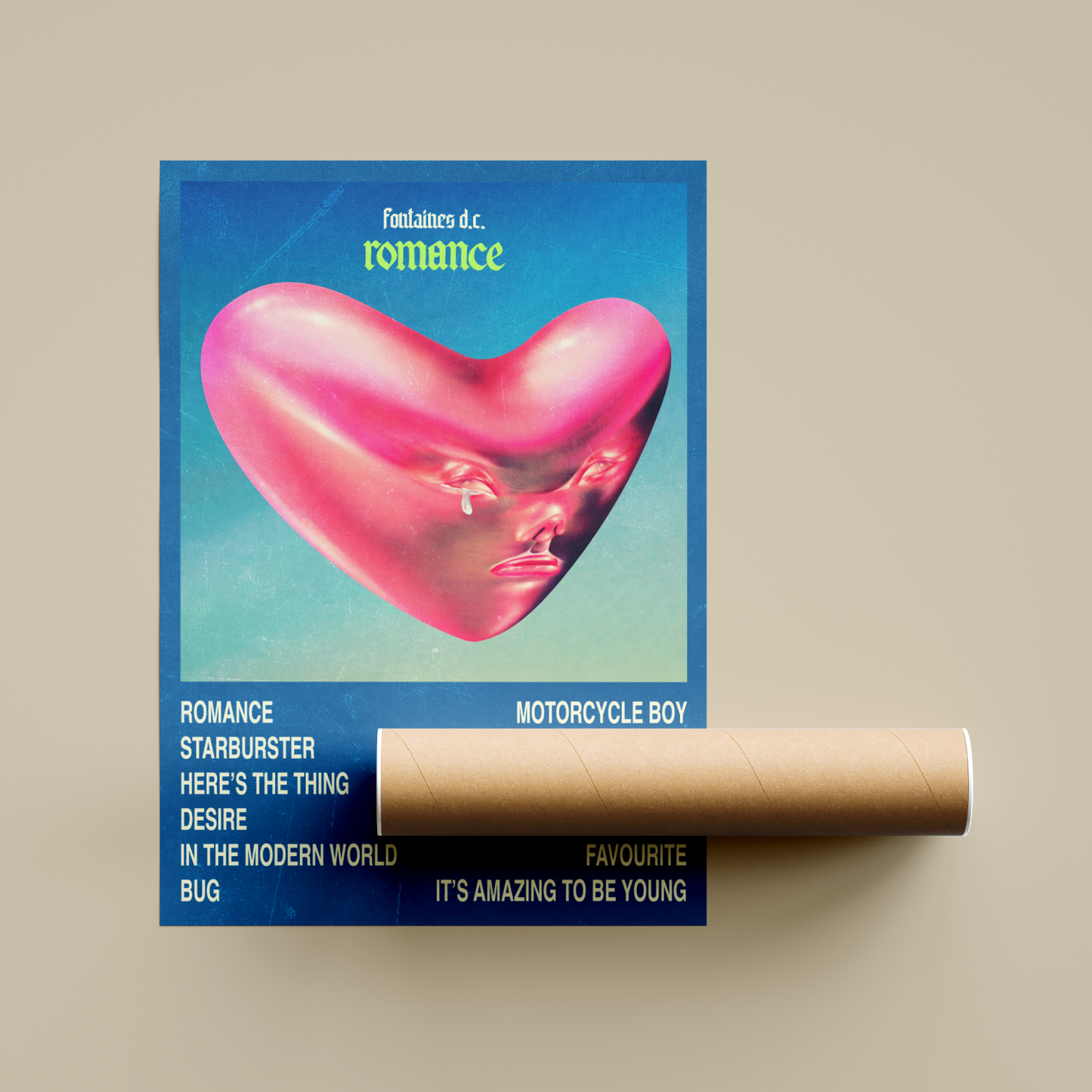 Fontaines DC Romance Album Poster