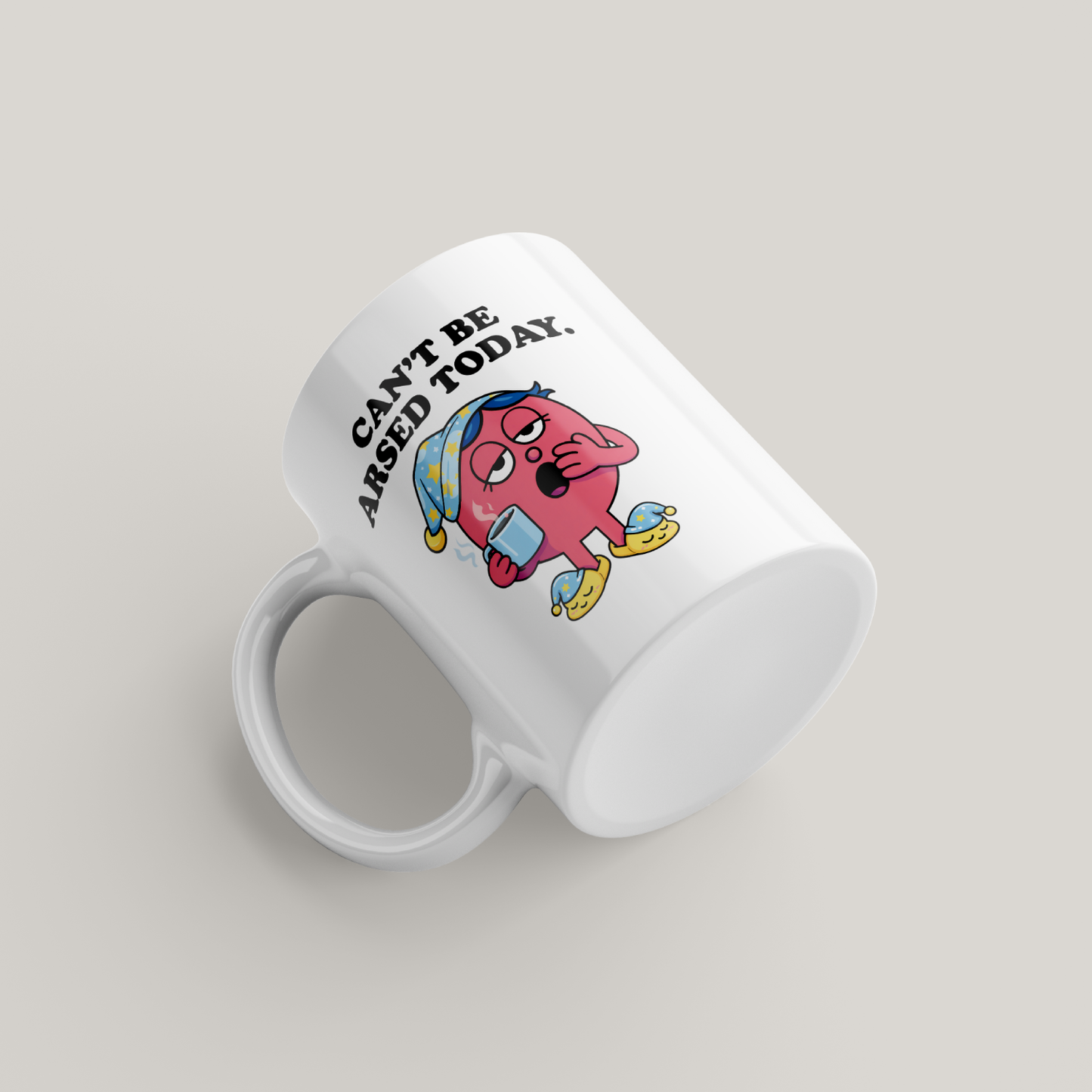 Funny Can't Be Arsed Mug