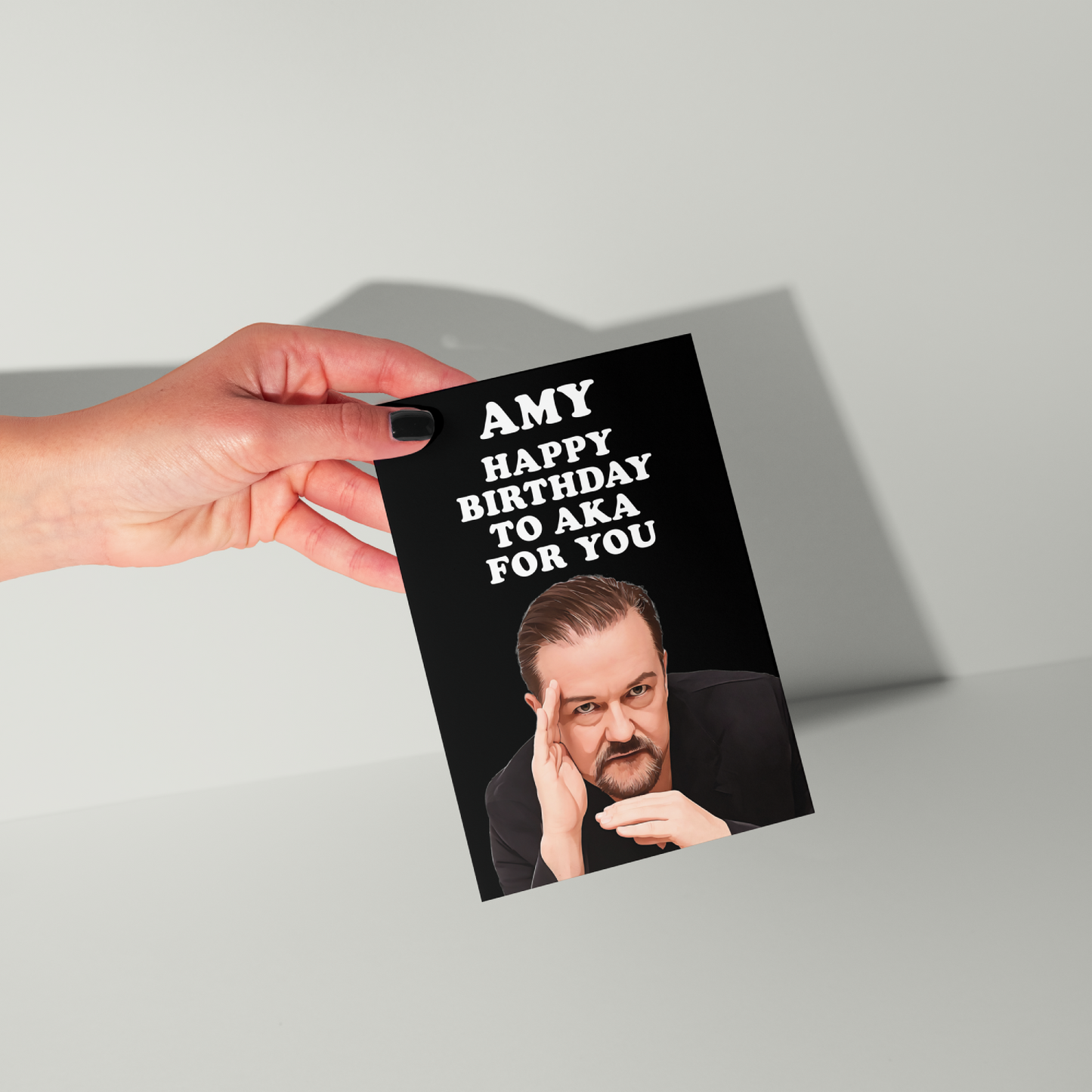 Funny David Brent Personalised Birthday Card