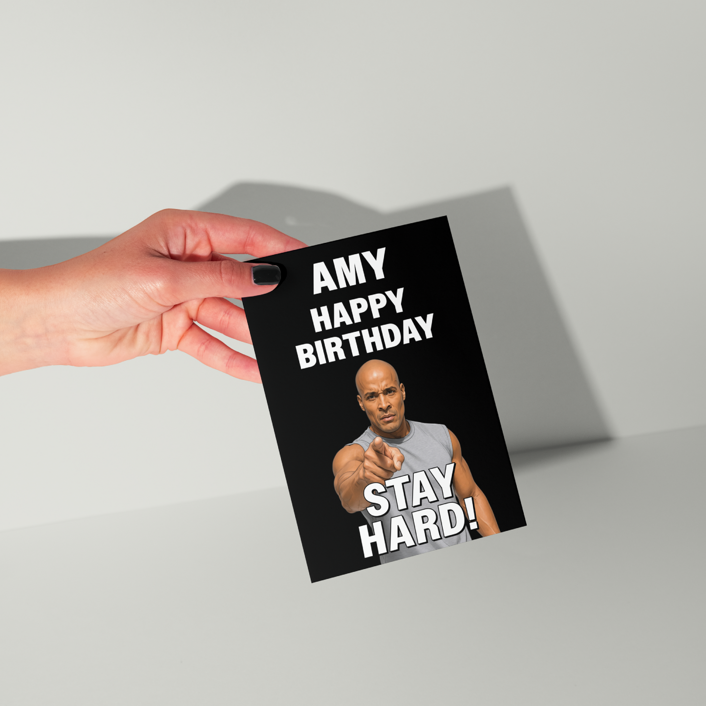 Funny David Goggins Personalised Birthday Card