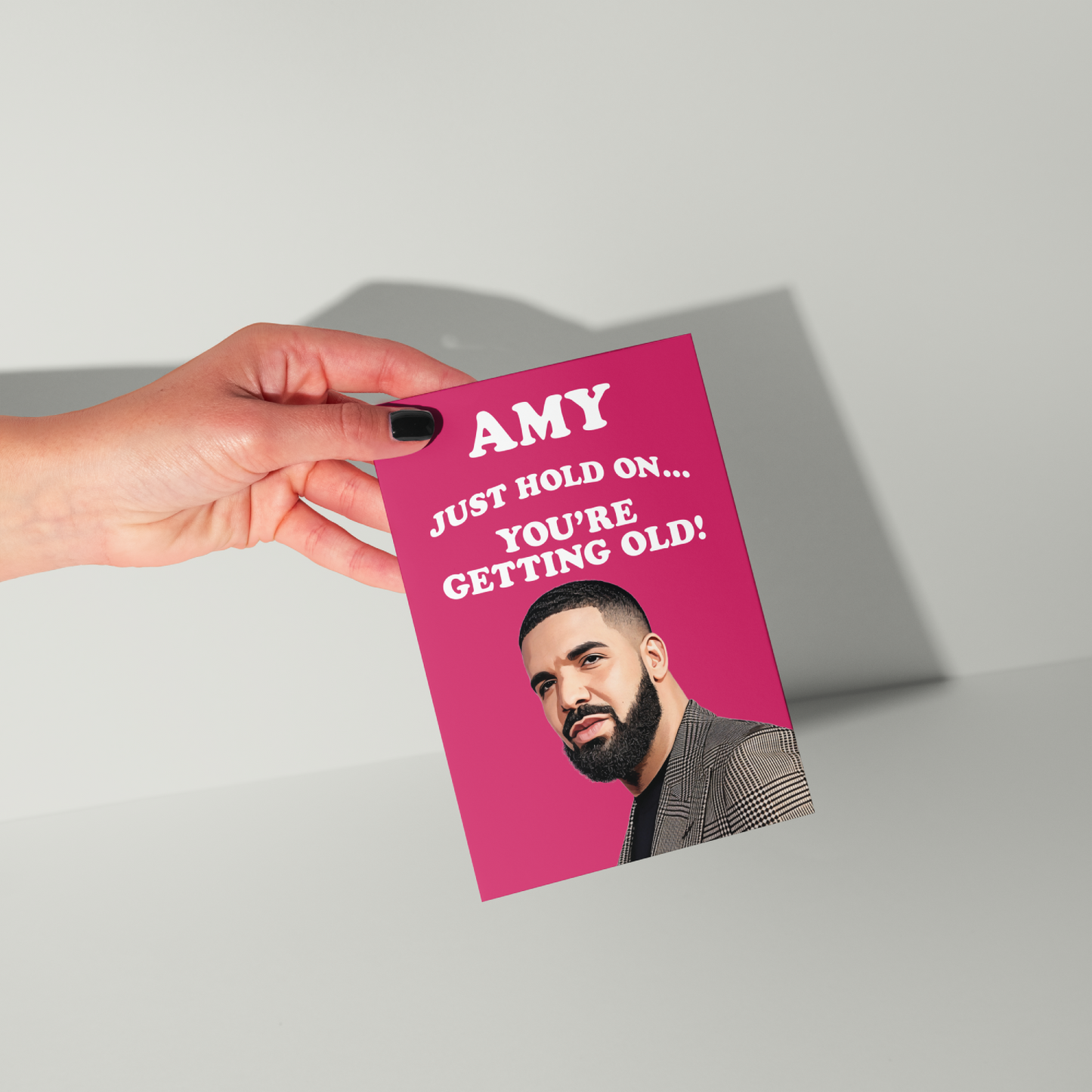 Funny Drake Personalised Birthday Card