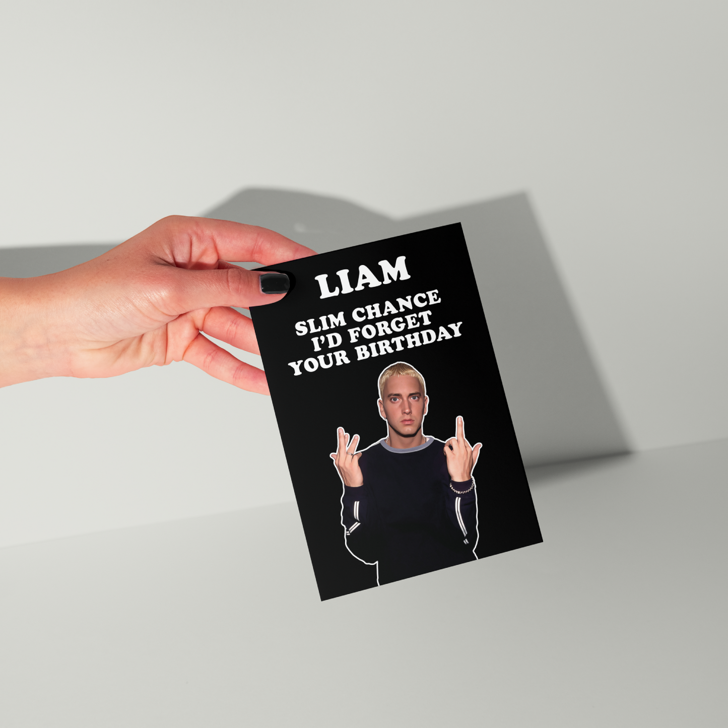 Funny Eminem Personalised Birthday Card