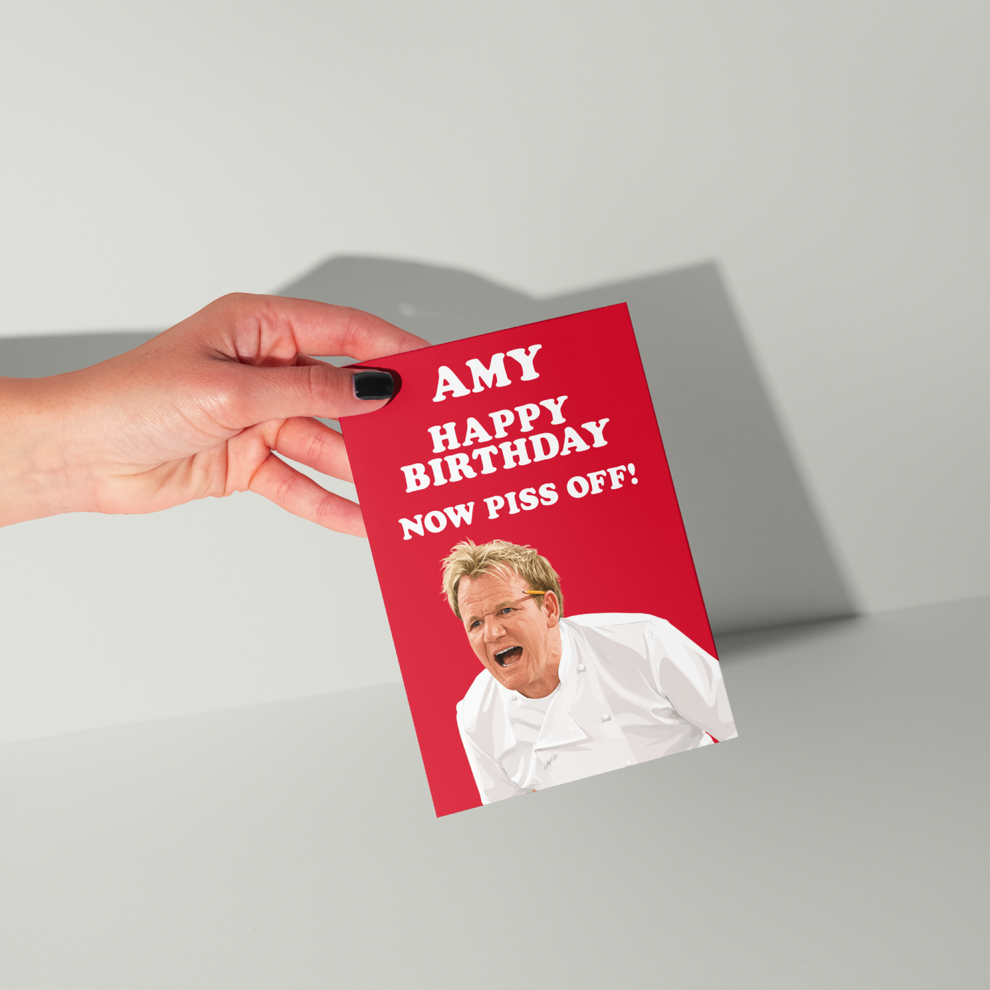 Funny Gordon Ramsay Personalised Birthday Card
