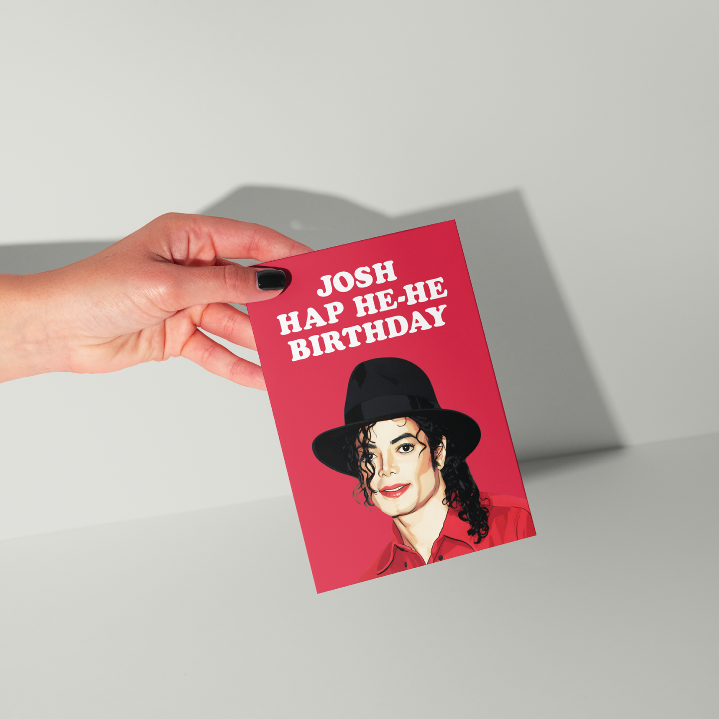 Funny Michael Jackson Personalised Birthday Card