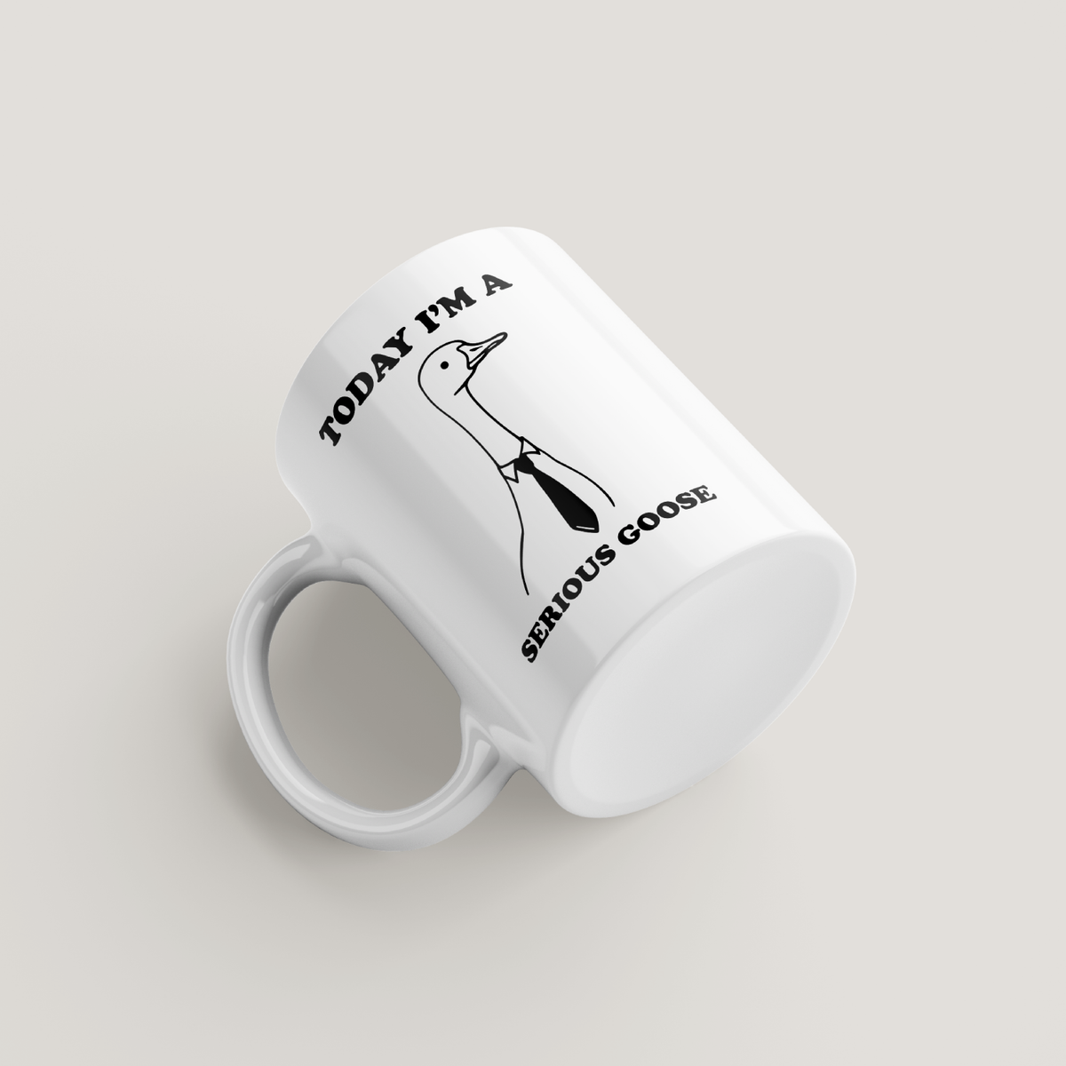 Funny Serious Goose Mug