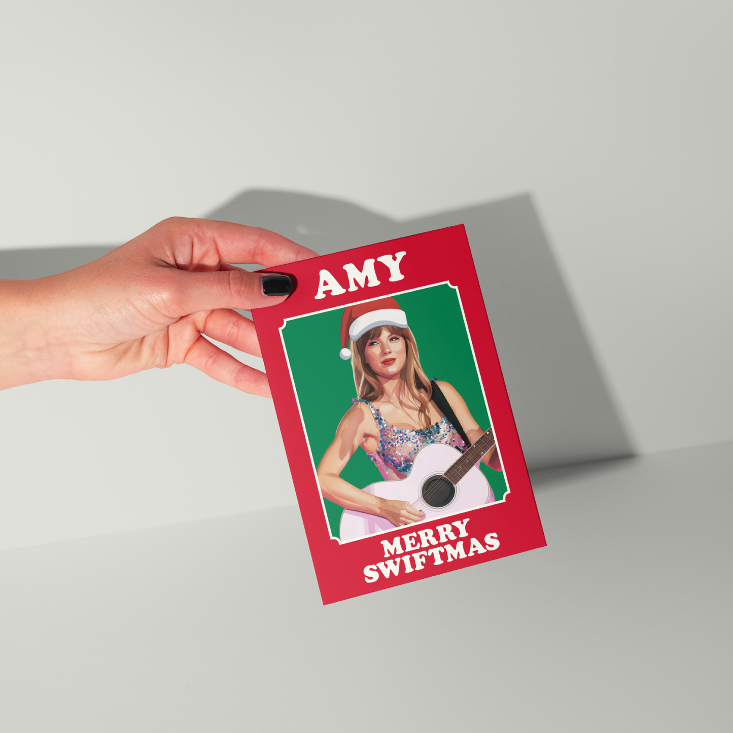 Funny Taylor Swift Personalised Christmas Card