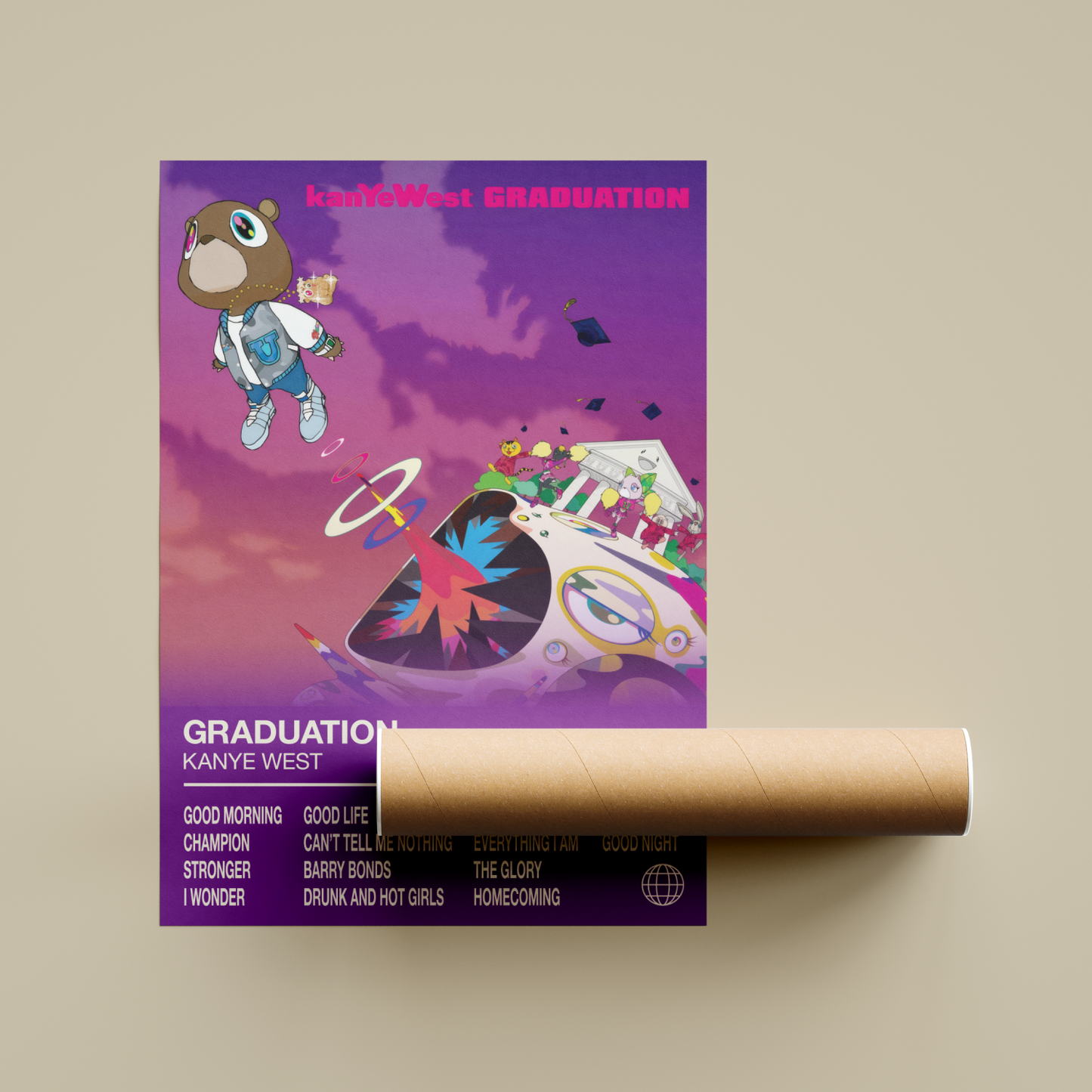 Kanye West Graduation Album Poster