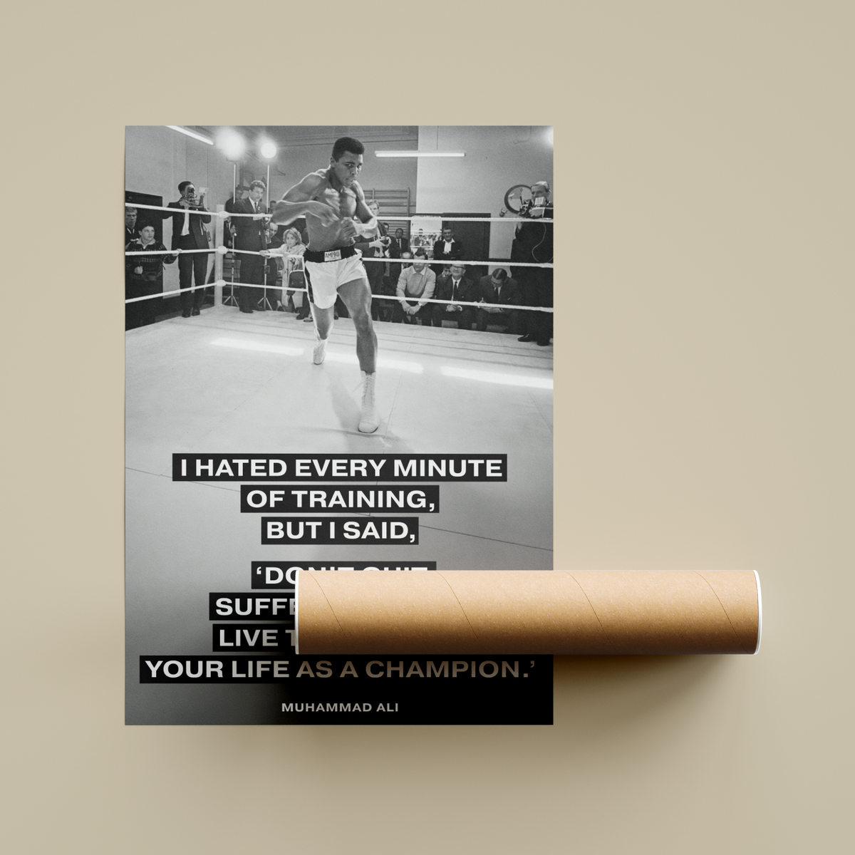 Muhammad Ali Quote Poster