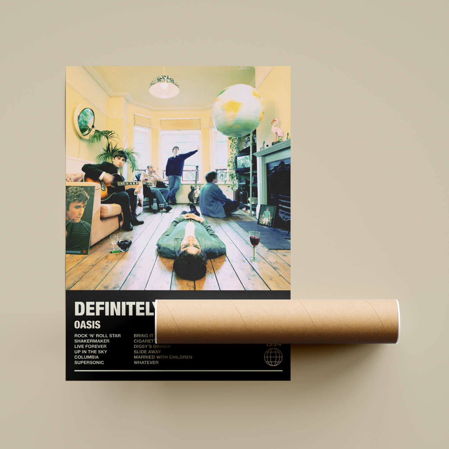 Oasis Definitely Maybe Album Poster