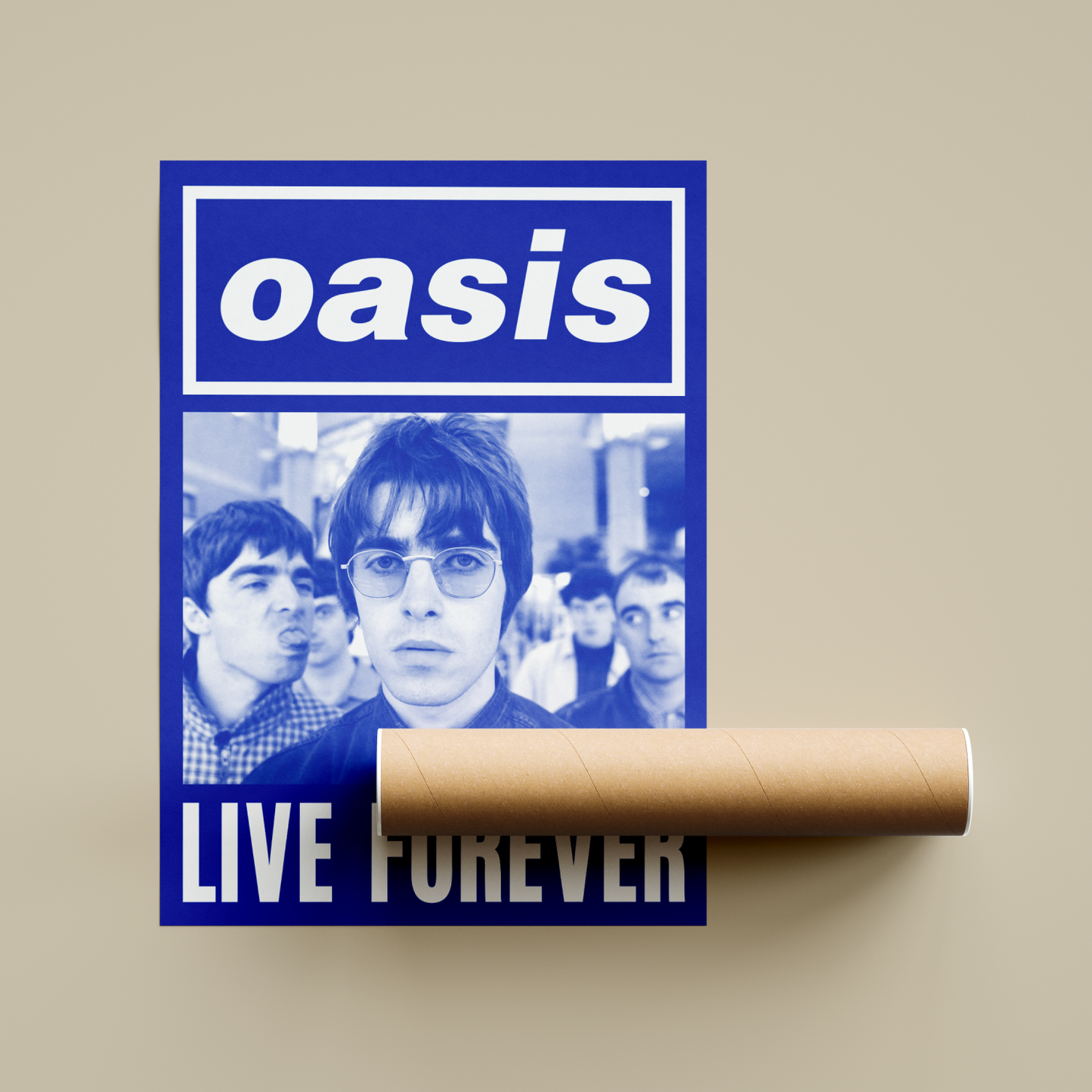 Oasis Live Forever Poster