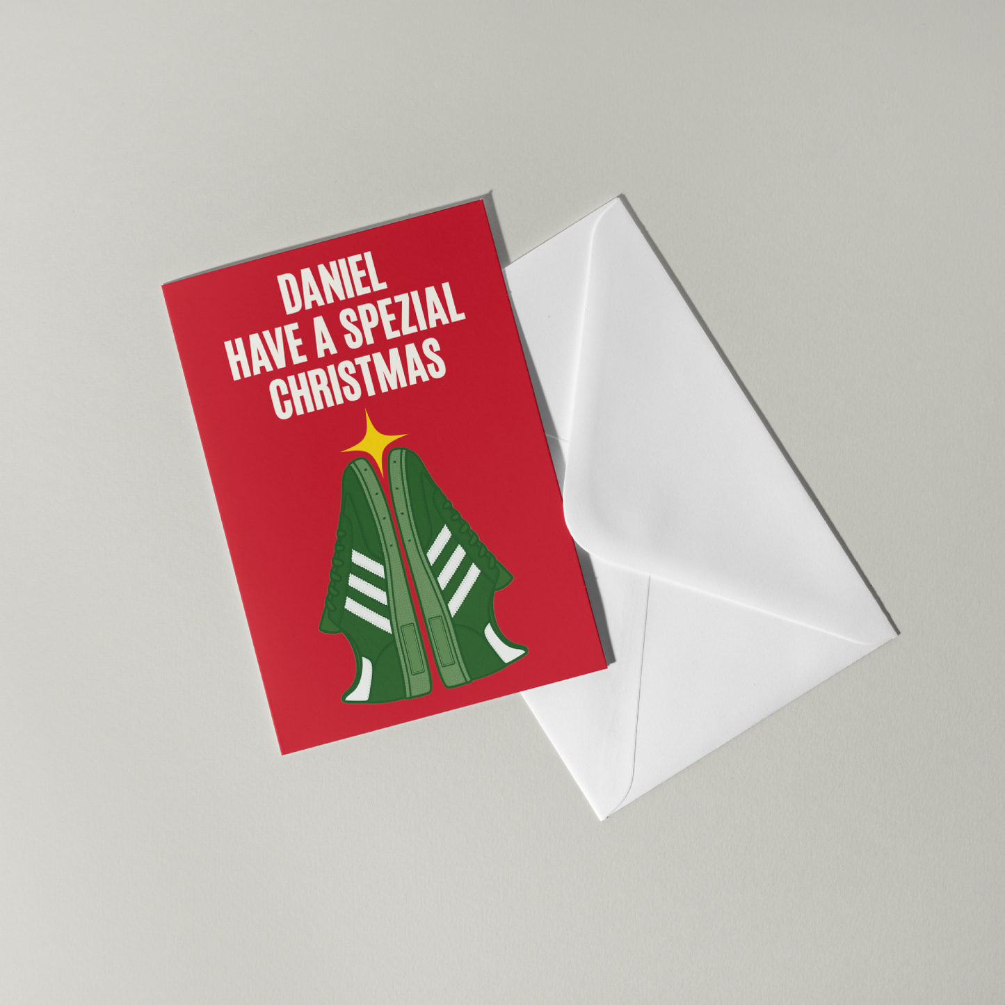 Adidas Spezial Personalised Christmas Card