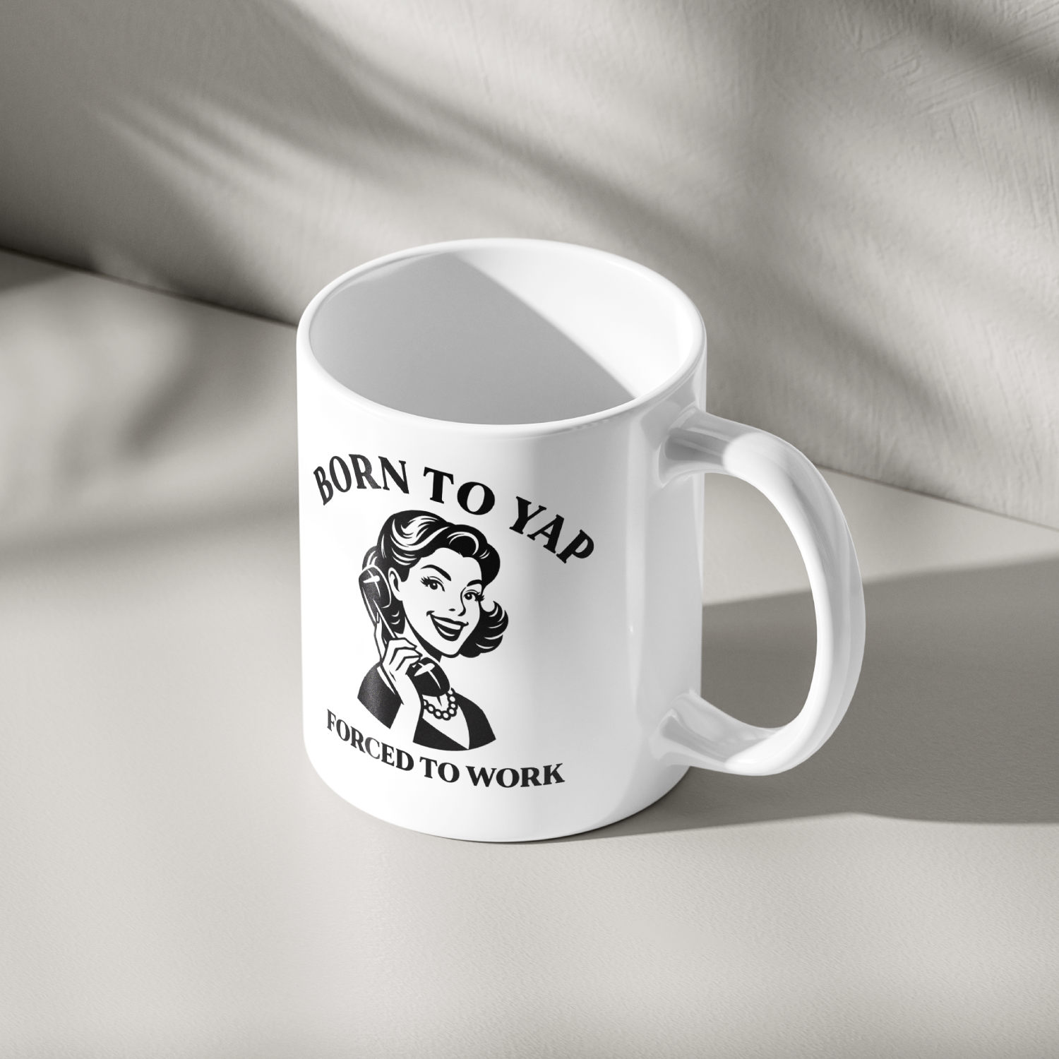 Funny Born To Yap Mug