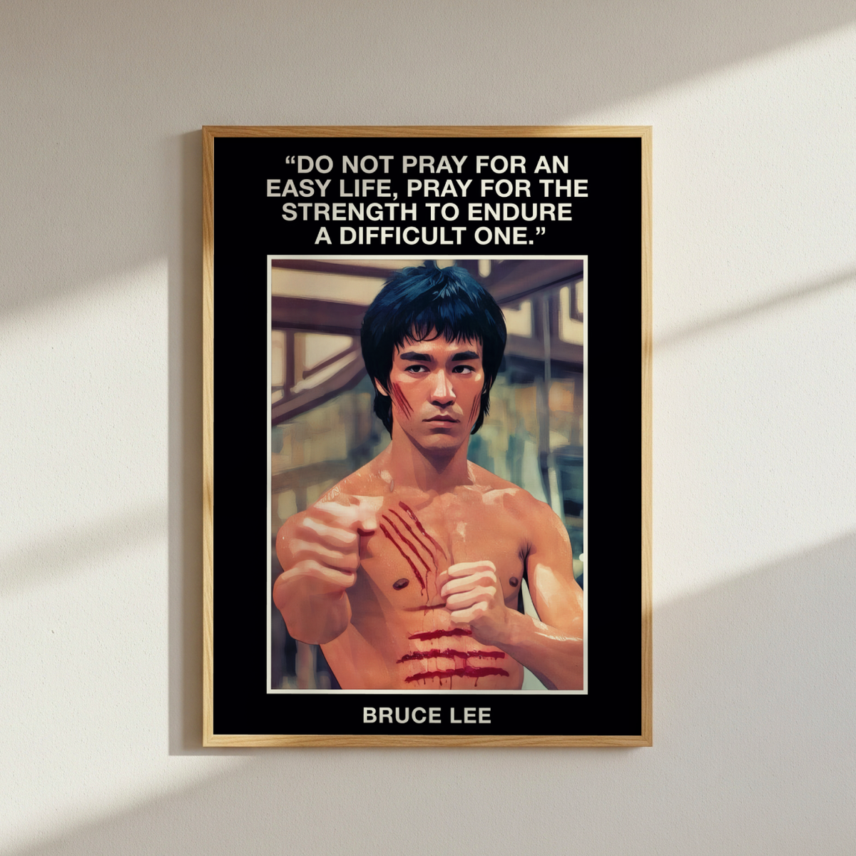 Bruce Lee Quote Poster