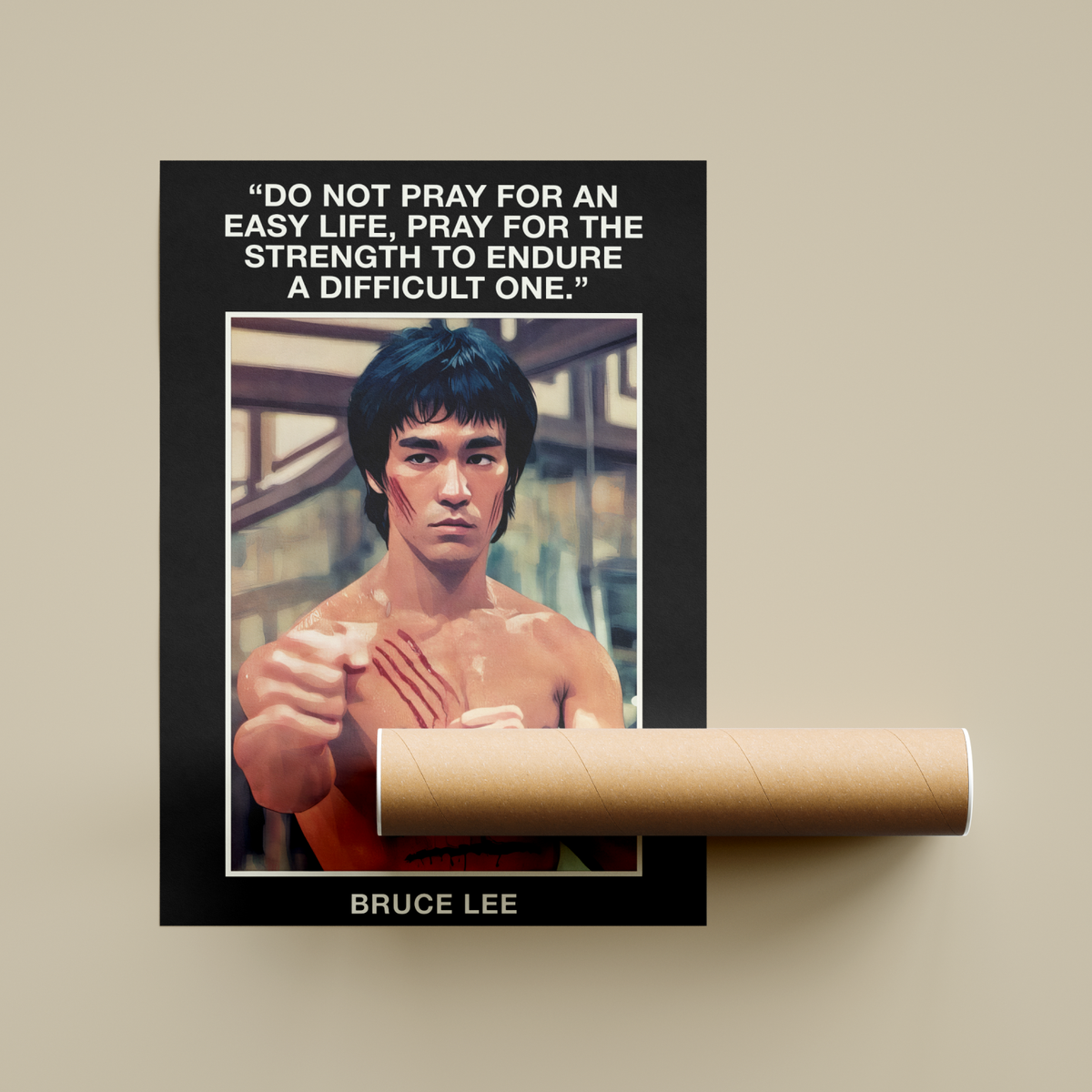 Bruce Lee Quote Poster