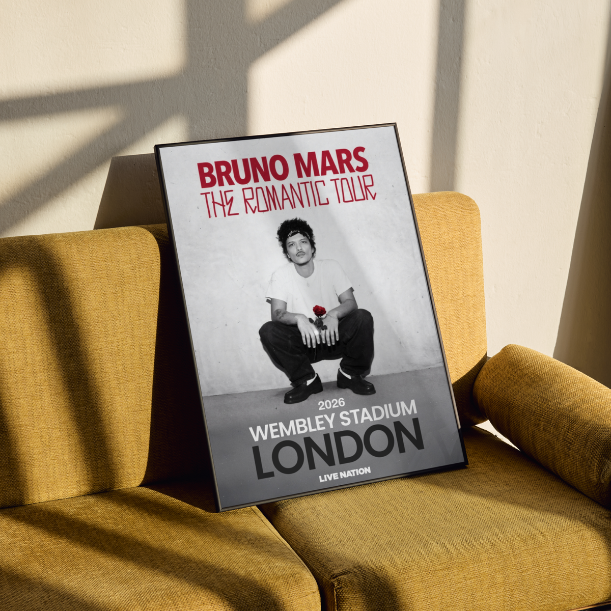 Bruno Mars The Romantic Tour Poster