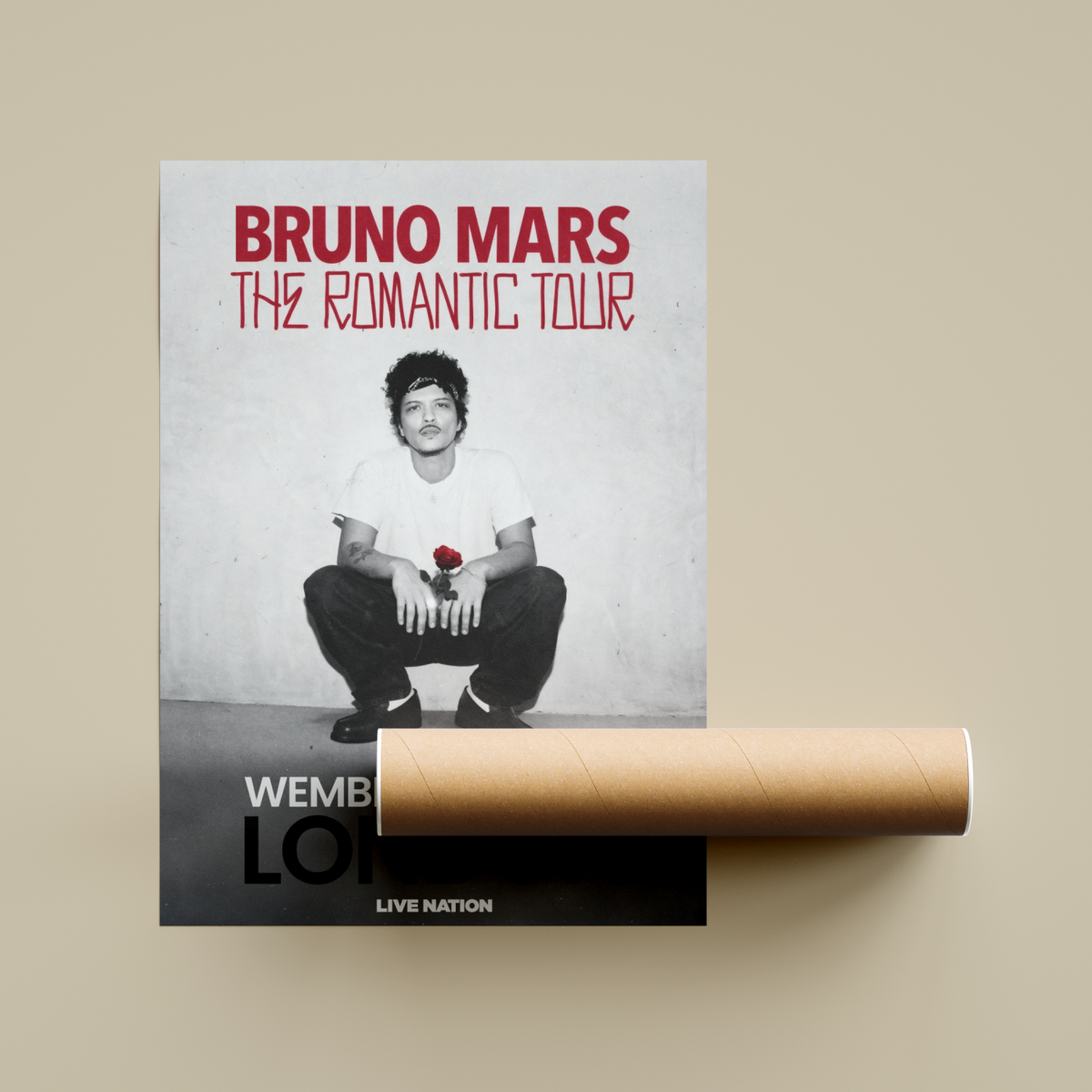 Bruno Mars The Romantic Tour Poster