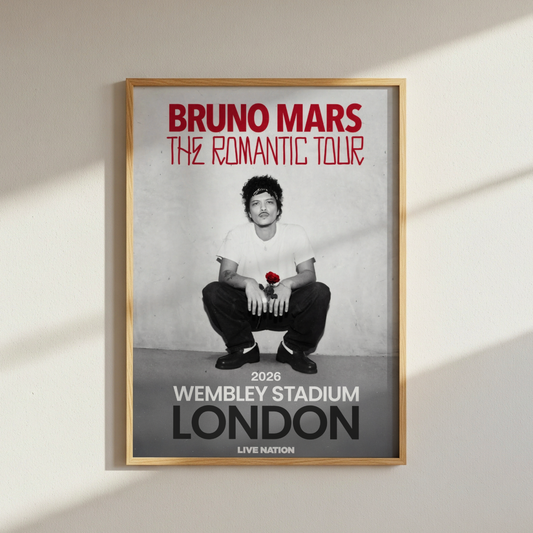 Bruno Mars The Romantic Tour Poster