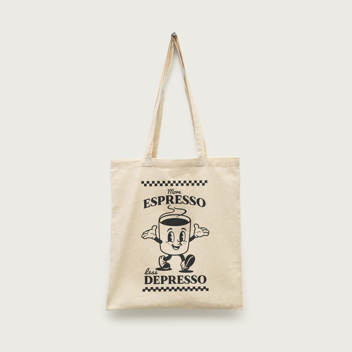 More Espresso Less Depresso Tote Bag