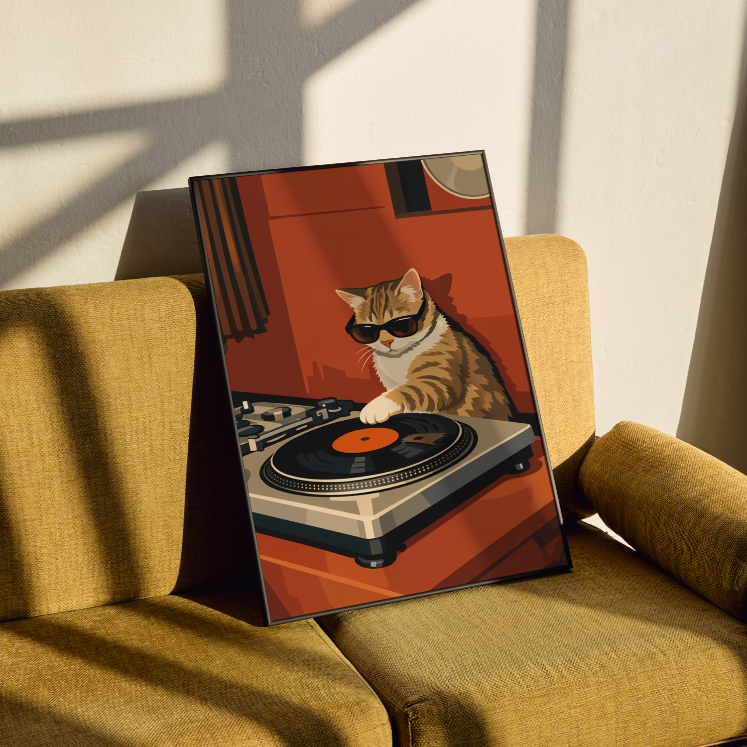 Cool Cat DJ Poster