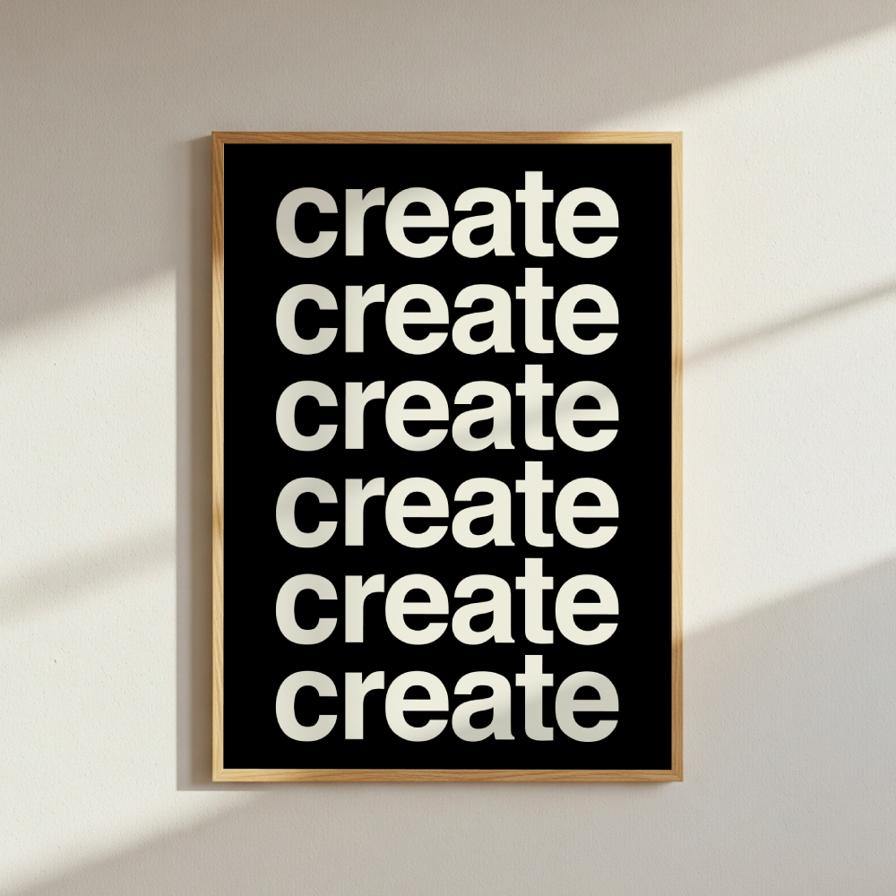 Create Typography Poster