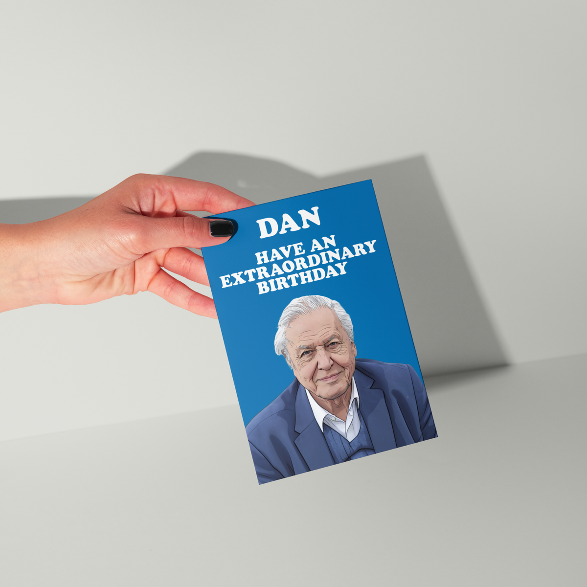 David Attenborough Personalised Birthday Card