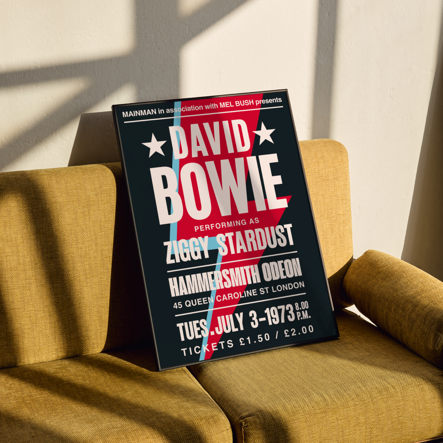 David Bowie Tour Poster