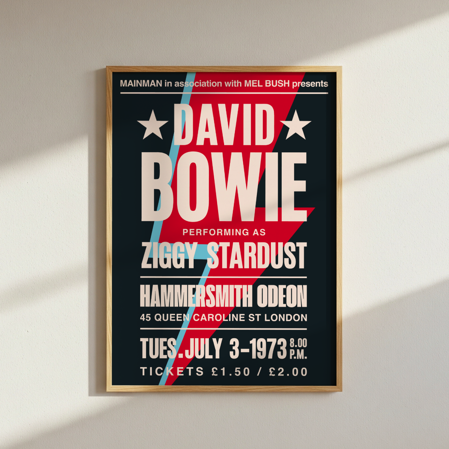 David Bowie Tour Poster