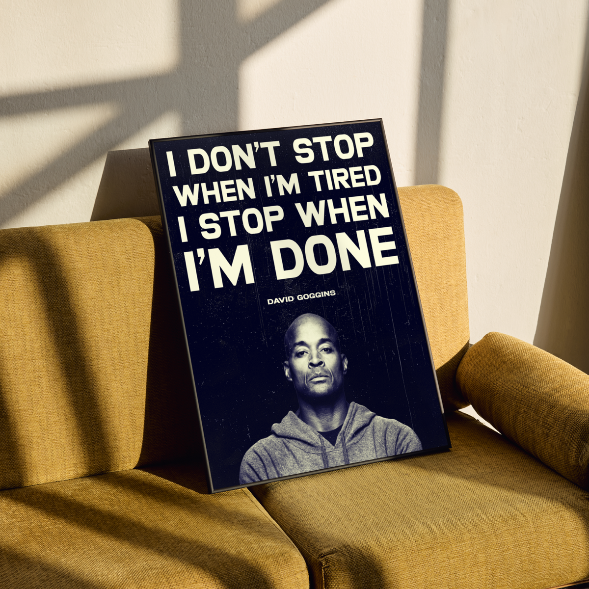 David Goggins Quote Poster