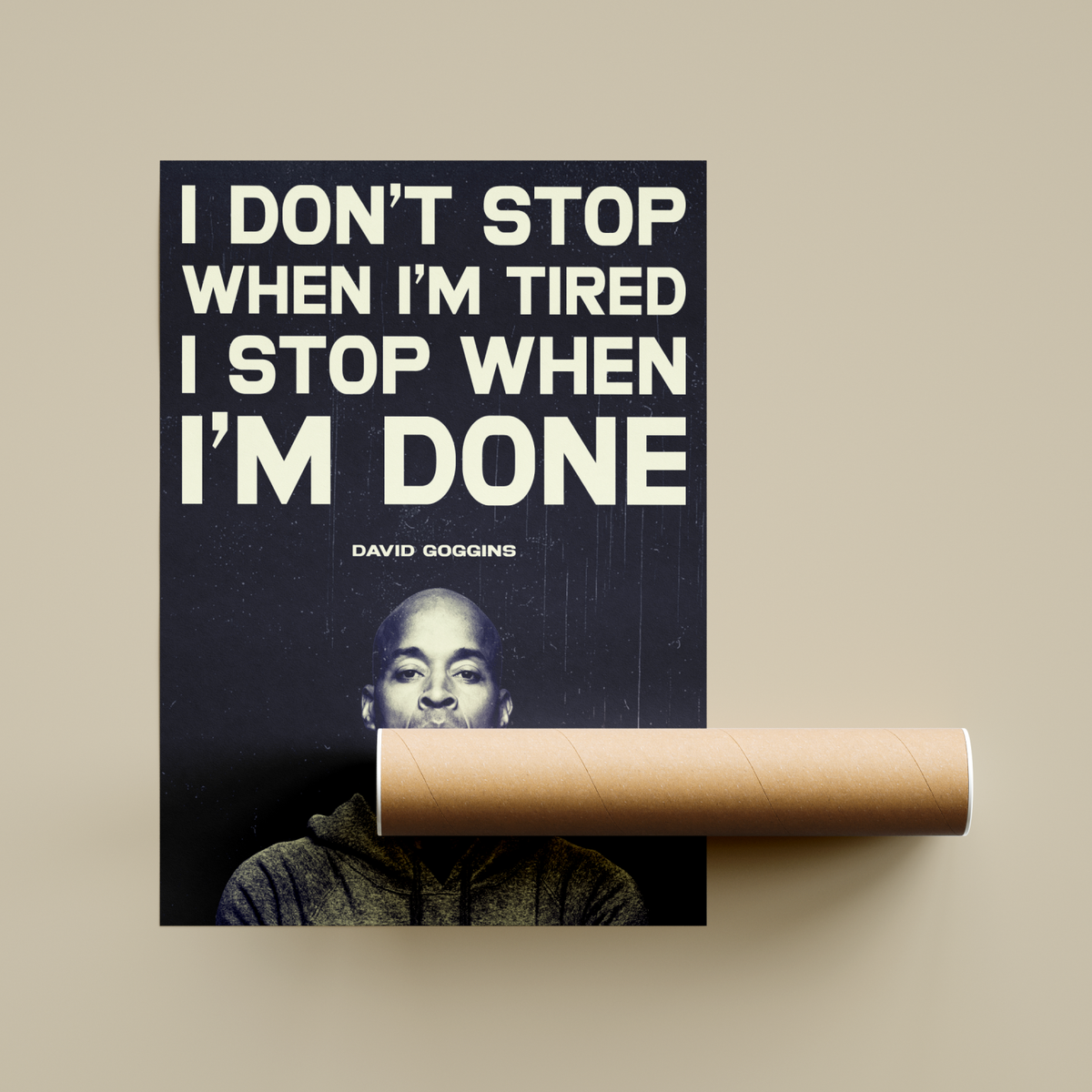 David Goggins Quote Poster