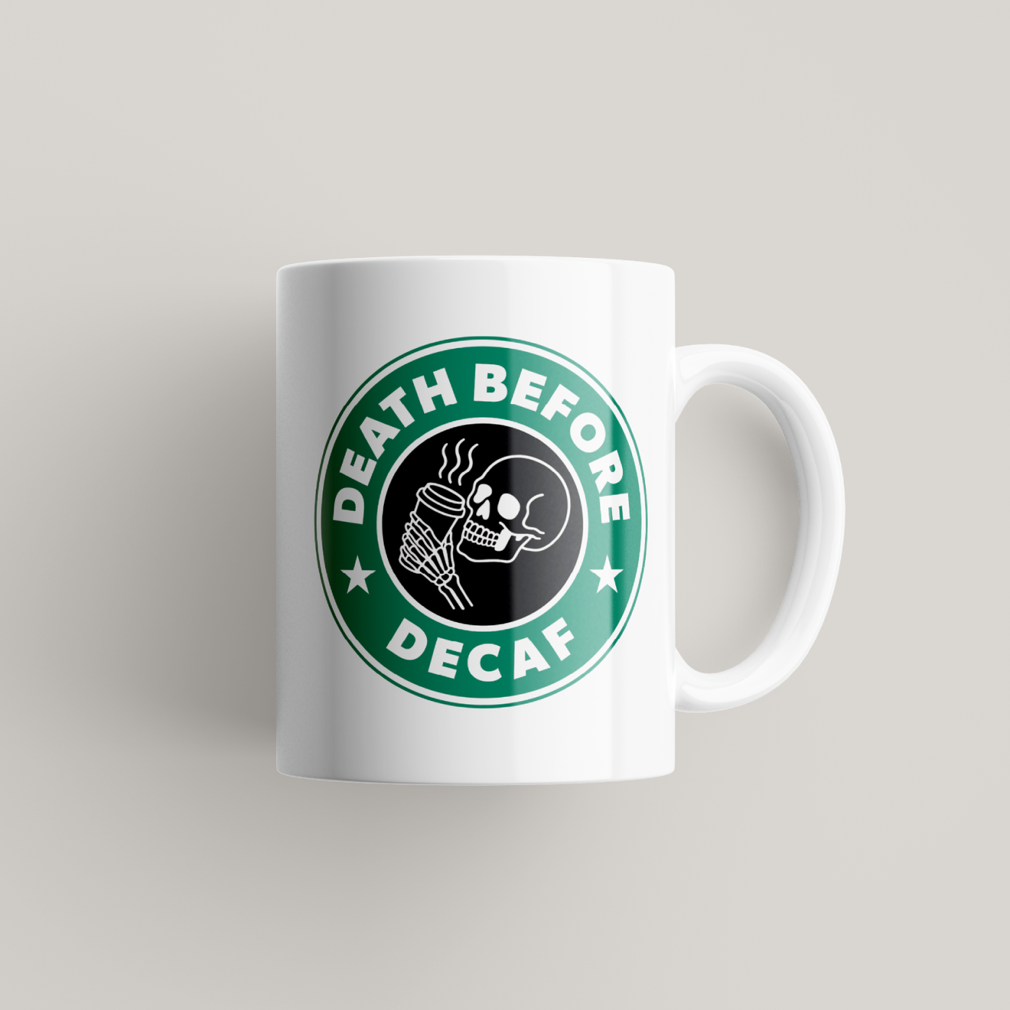 Death Before Decaf Mug