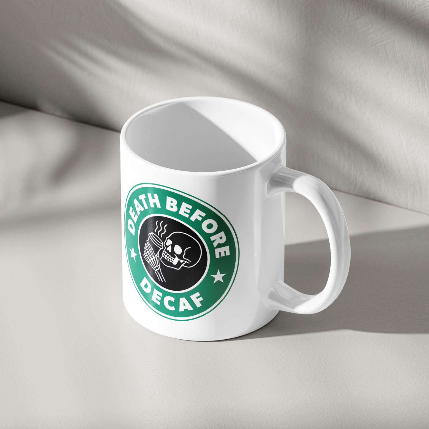 Death Before Decaf Mug