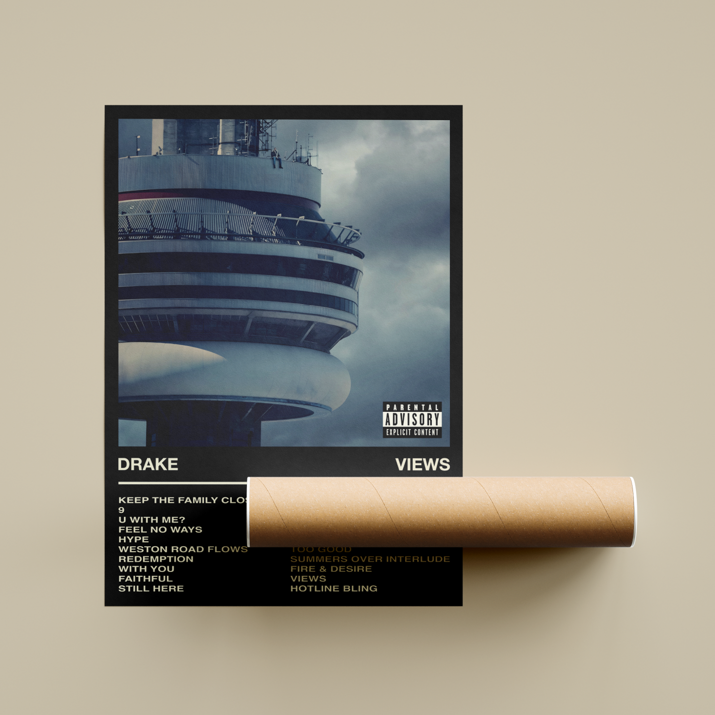 Drake Views Album Poster