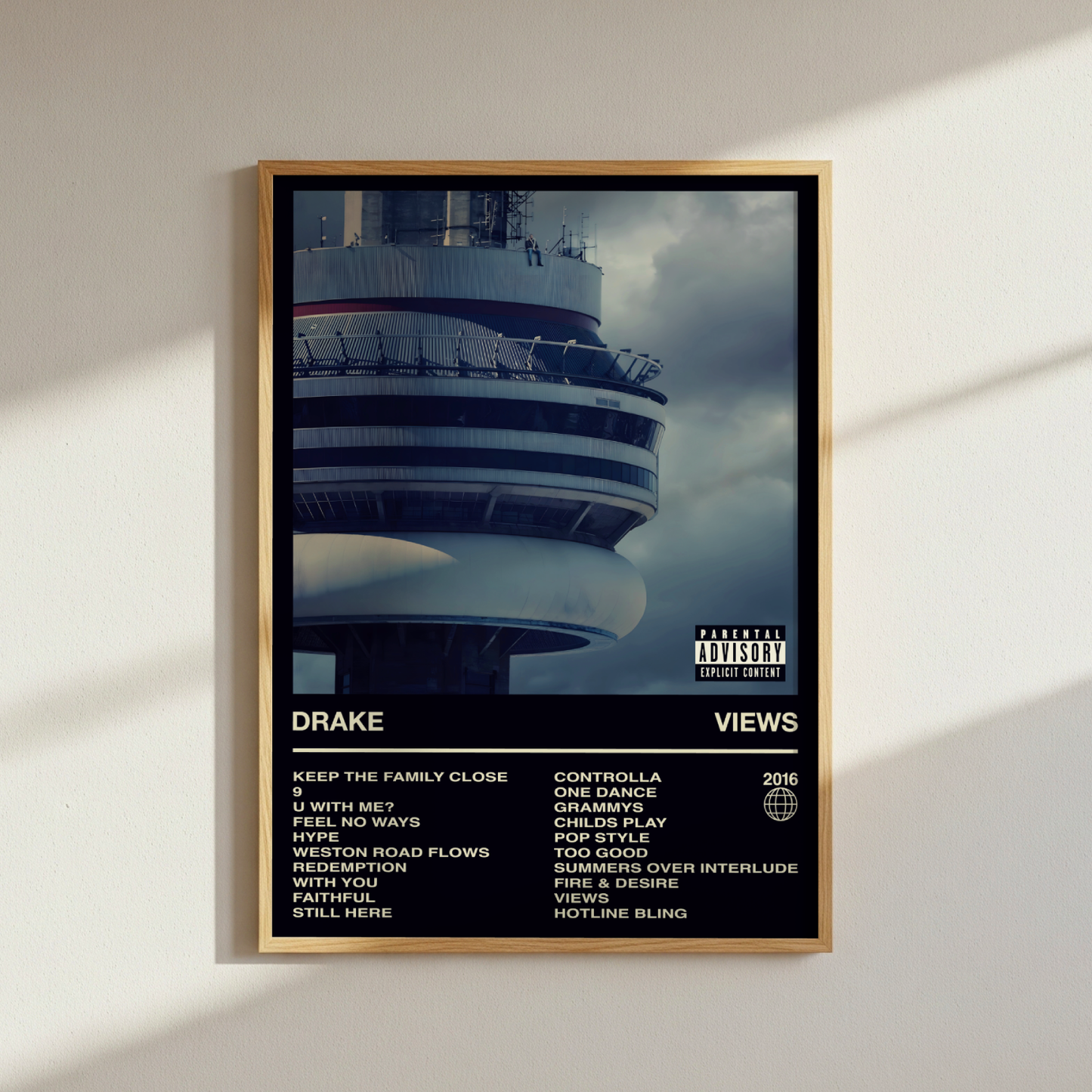 Drake Views Album Poster