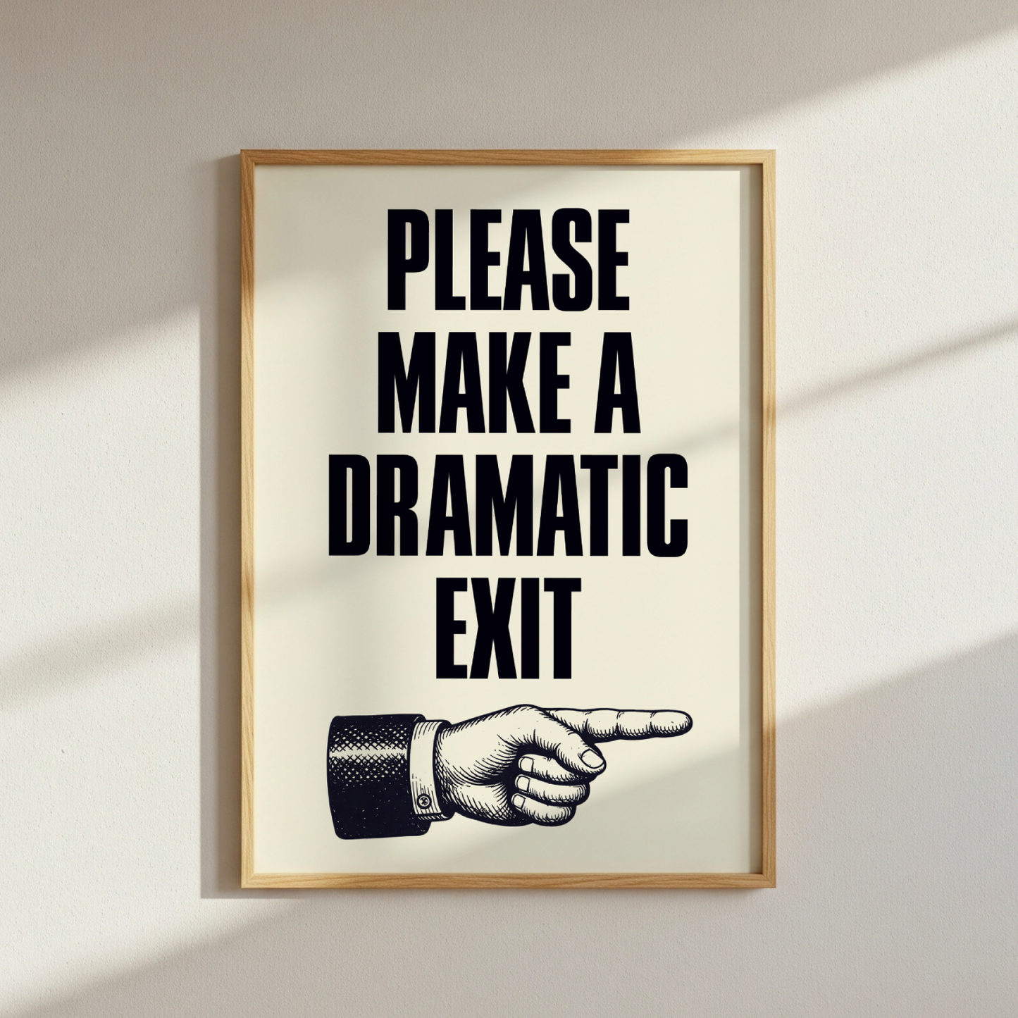 Dramatic Exit Poster