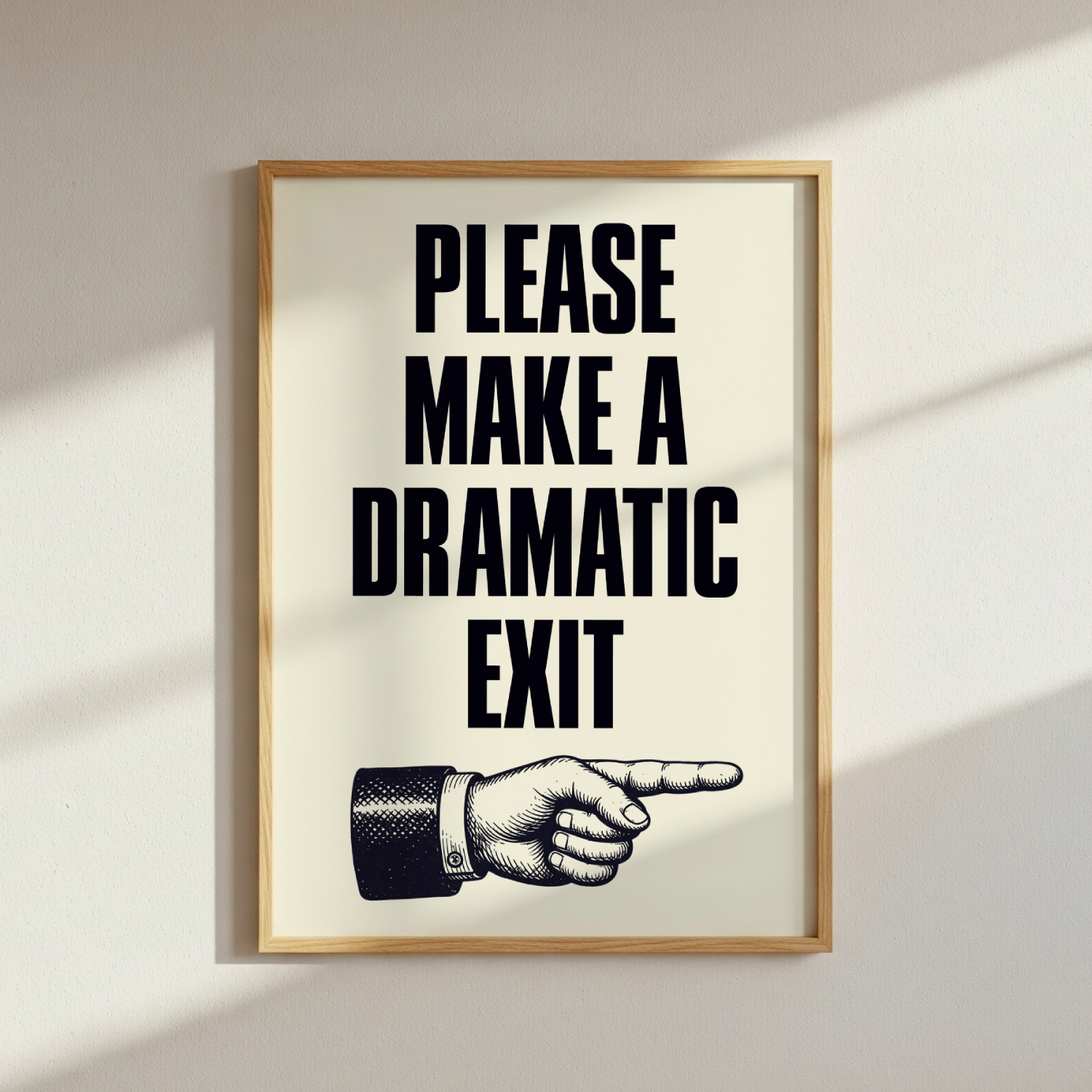 Dramatic Exit Poster