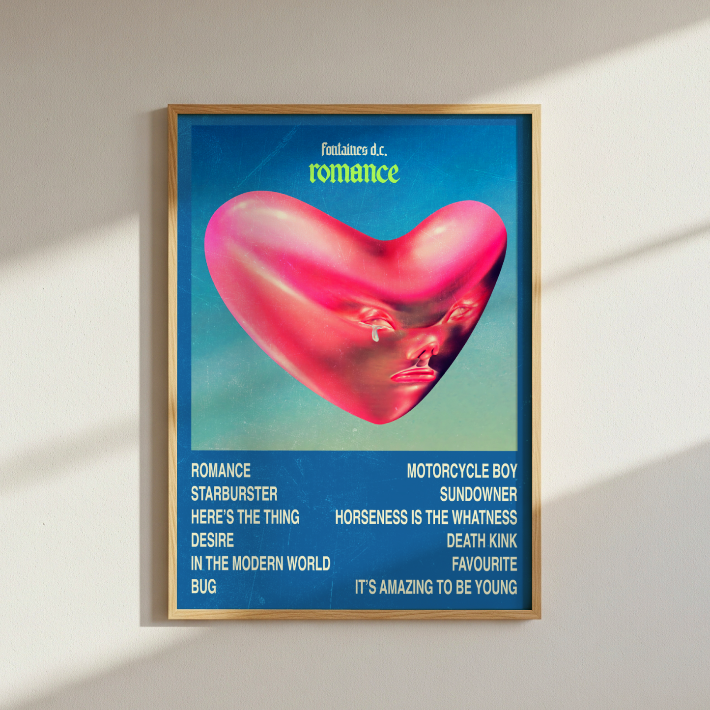 Fontaines DC Romance Album Poster
