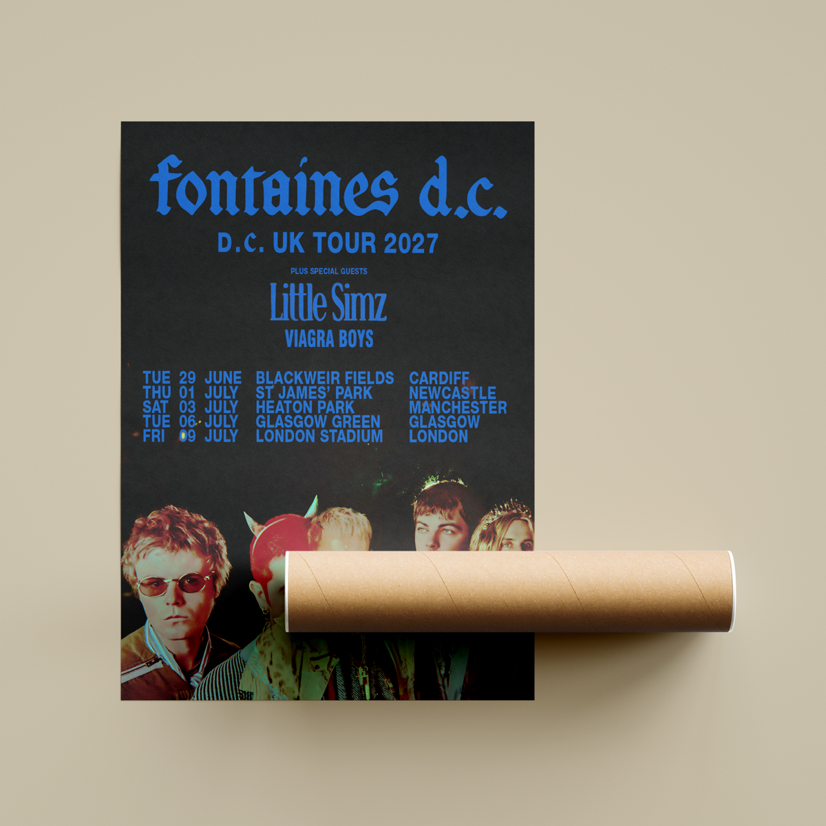Fontaines DC UK Tour Poster 2027