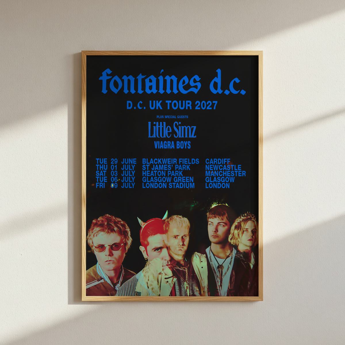 Fontaines DC UK Tour Poster 2027