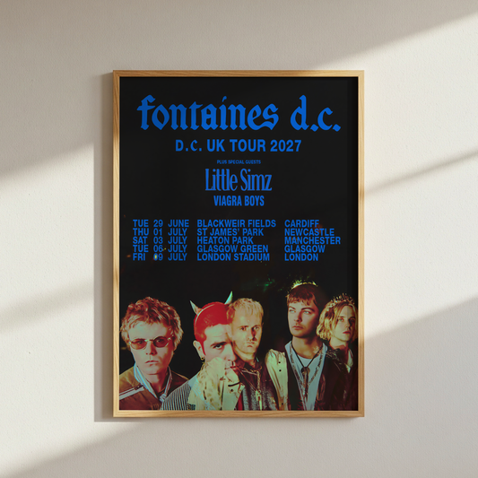 Fontaines DC UK Tour Poster 2027