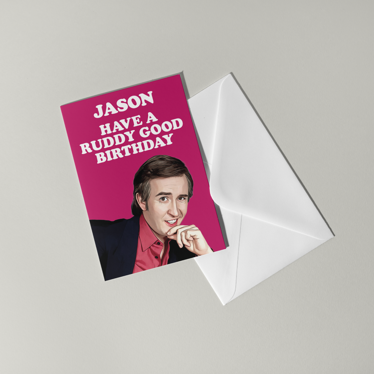 Funny Alan Partridge Personalised Birthday Card