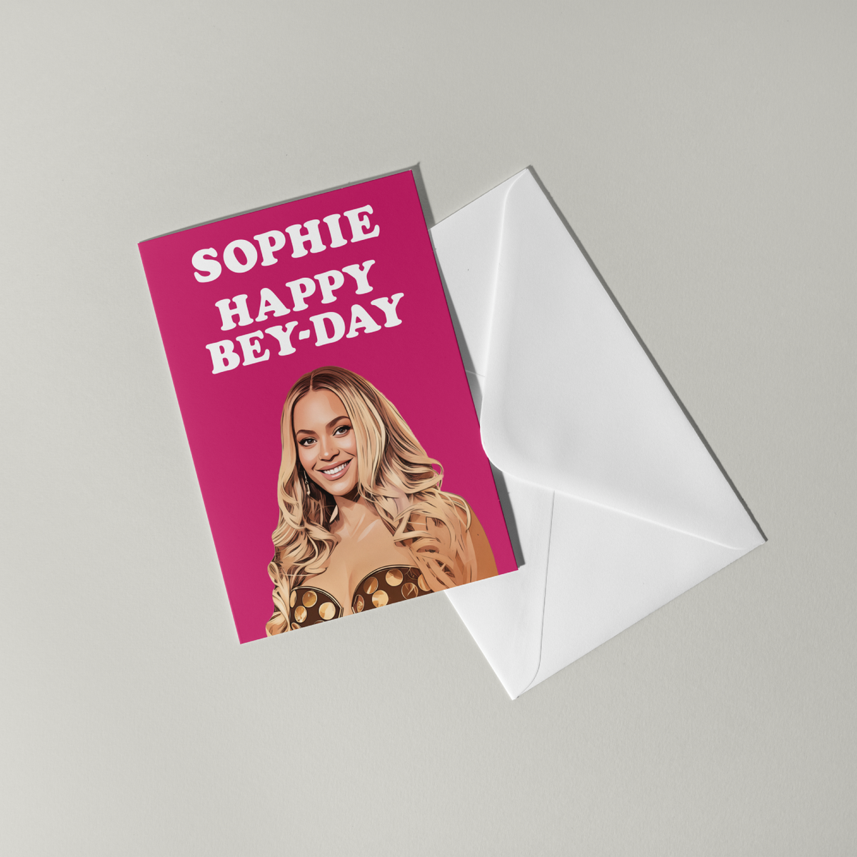 Funny Beyonce Personalised Birthday Card