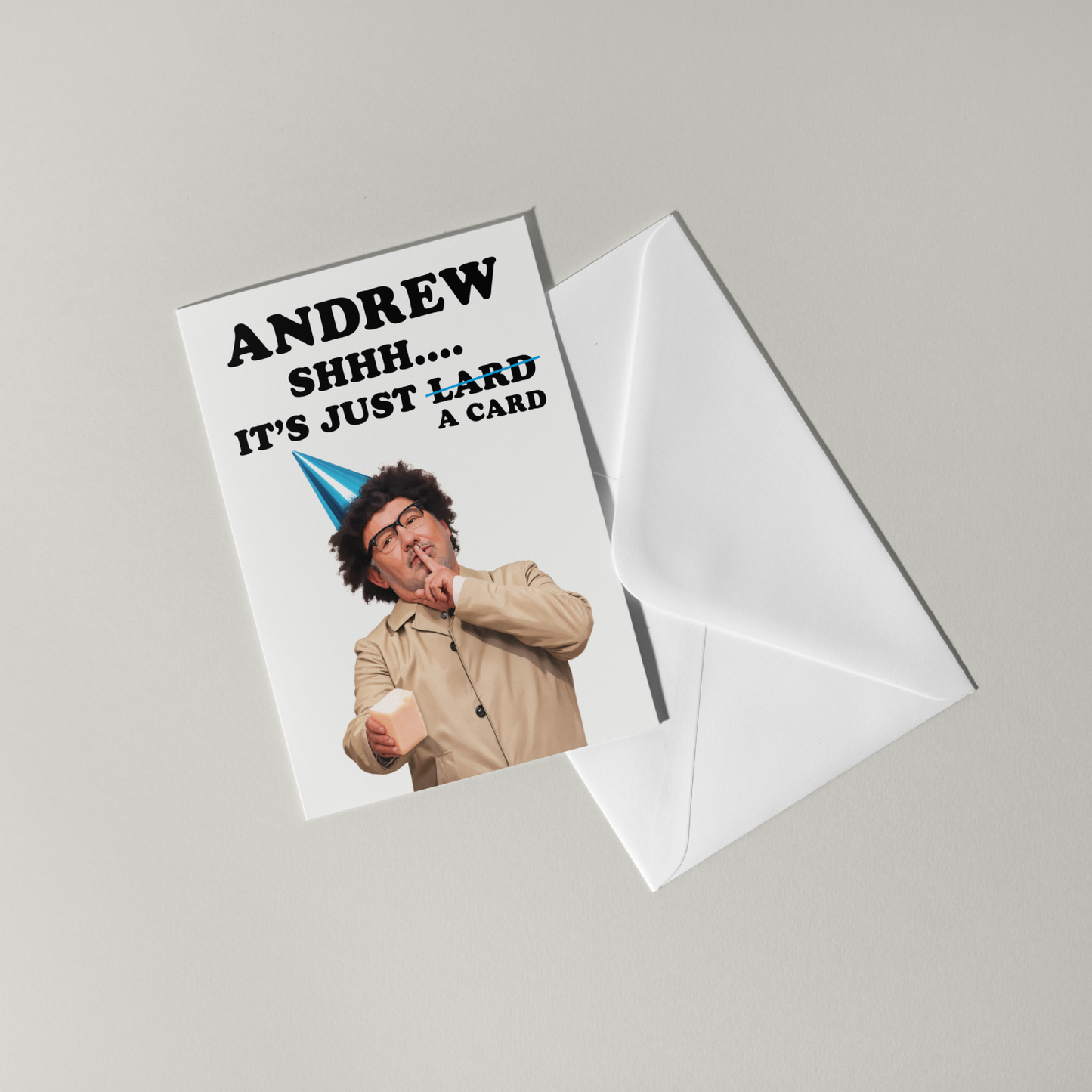 Funny Bob Mortimer Personalised Birthday Card