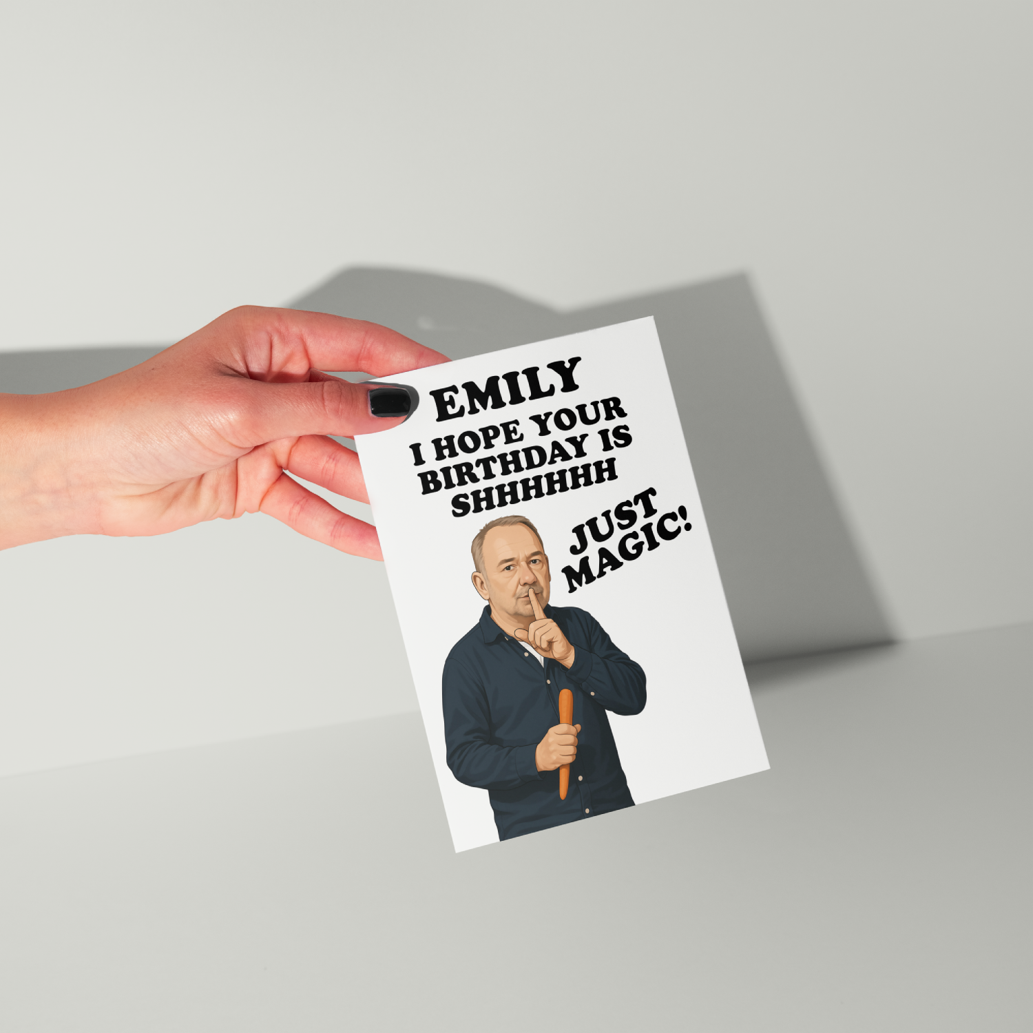 Funny Bob Mortimer Personalised Birthday Card