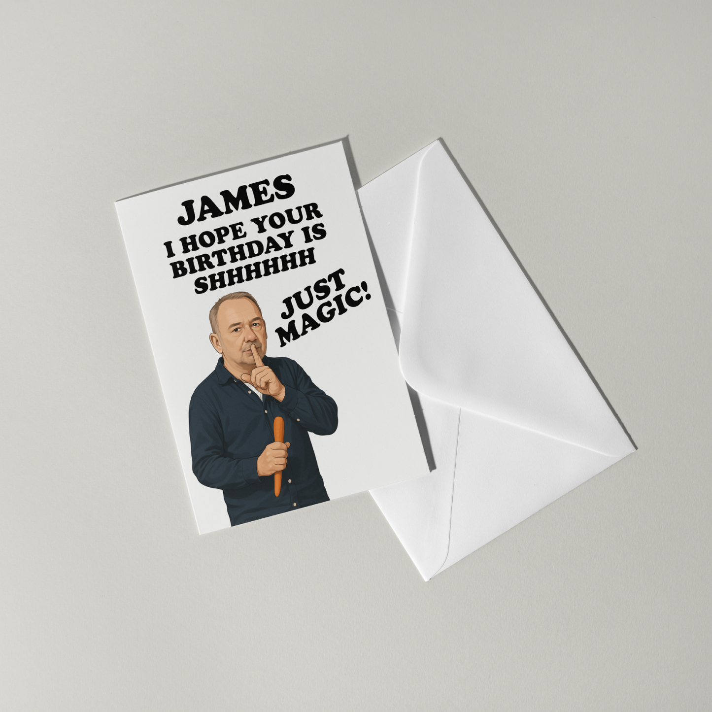 Funny Bob Mortimer Personalised Birthday Card