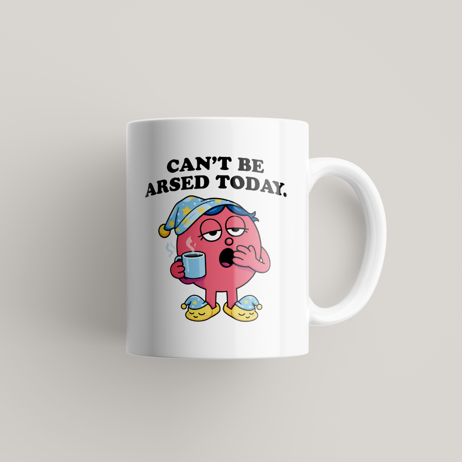 Funny Can't Be Arsed Mug