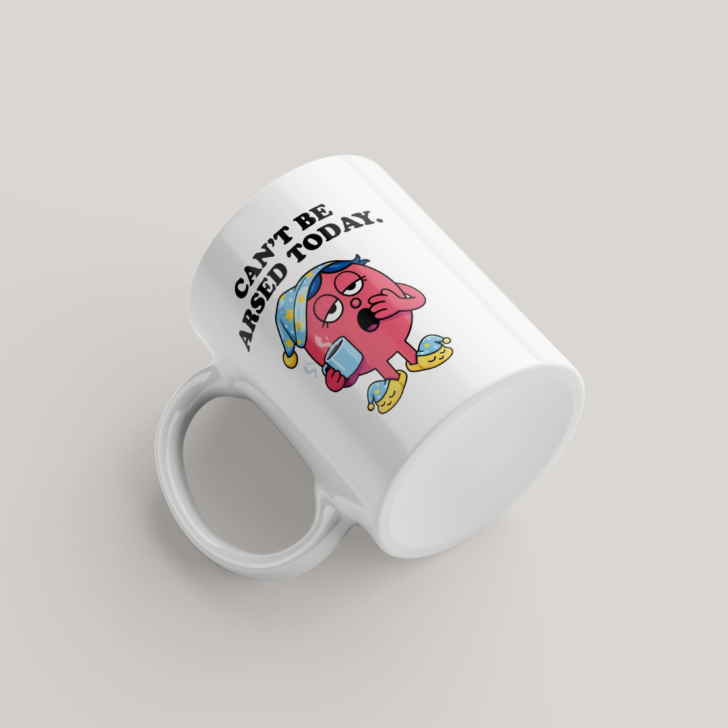Funny Can't Be Arsed Mug