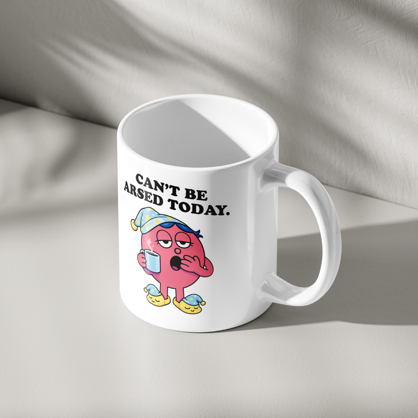 Funny Can't Be Arsed Mug