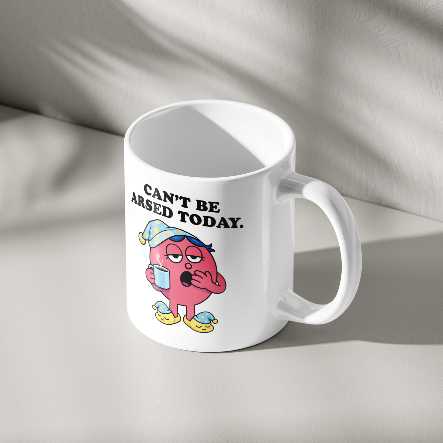 Funny Can't Be Arsed Mug