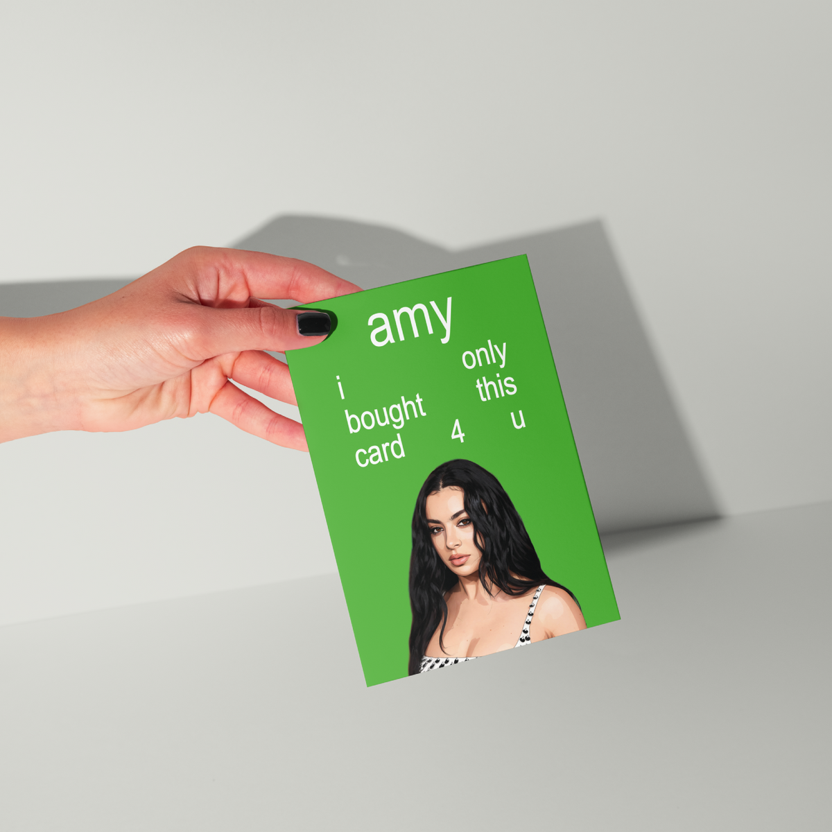 Funny Charli XCX Personalised Birthday Card